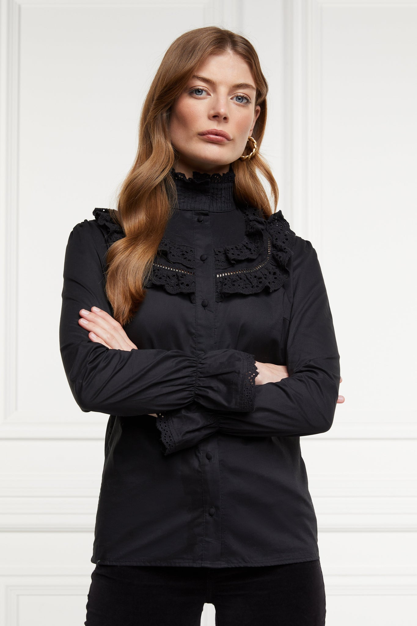 Audley Lace Blouse (Black)