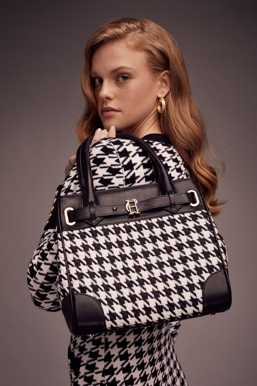 Ellenborough Mini Tote (Houndstooth)