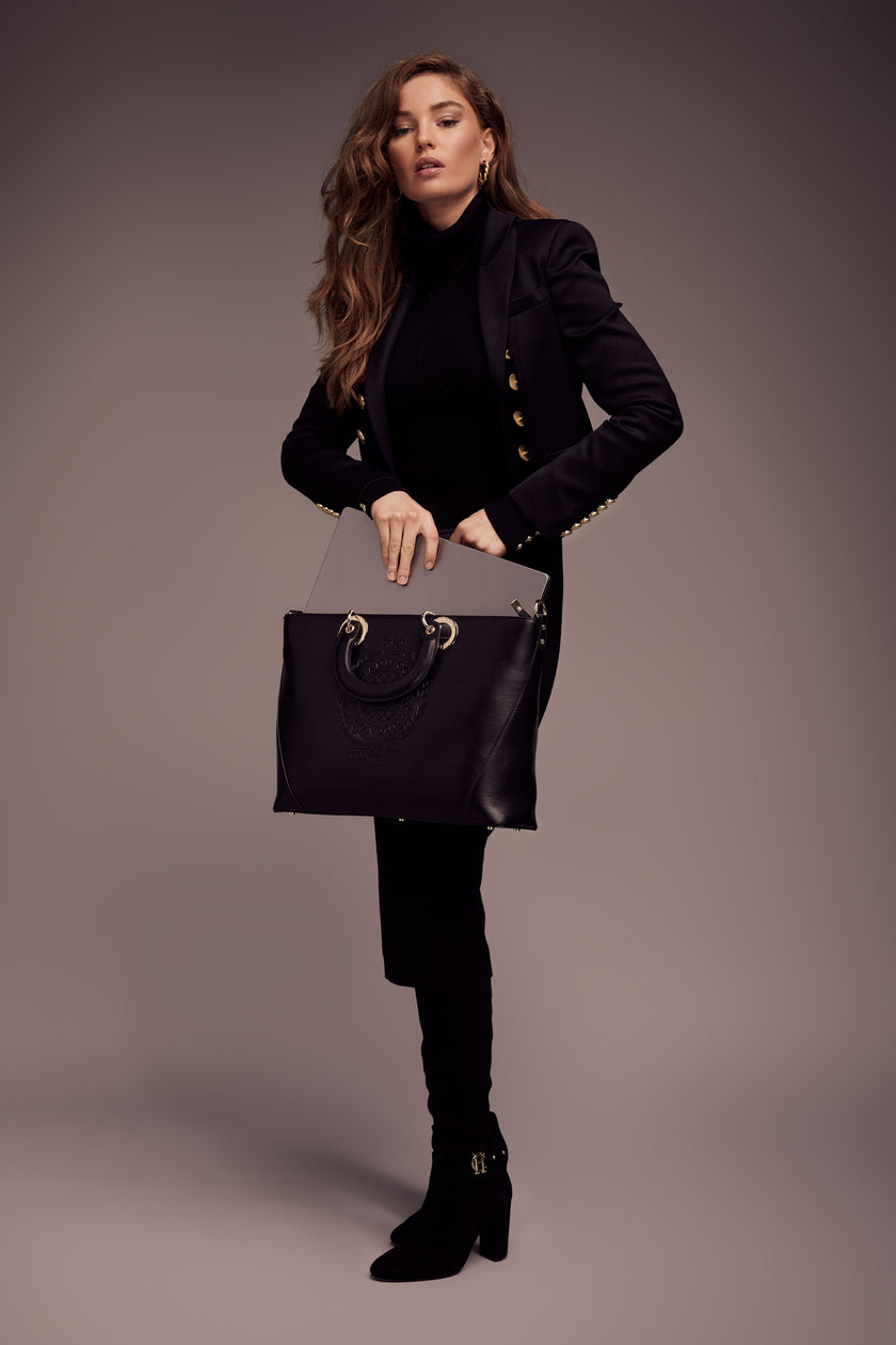 Regency Leather Tote (Black)