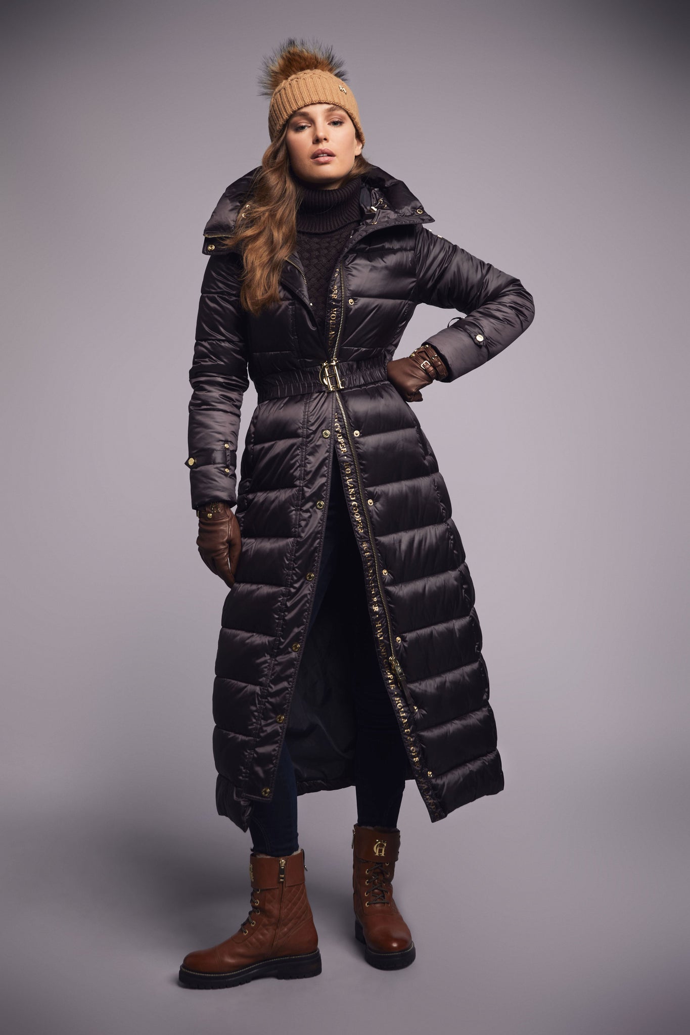 The Arosa Longline Coat (Chocolate)