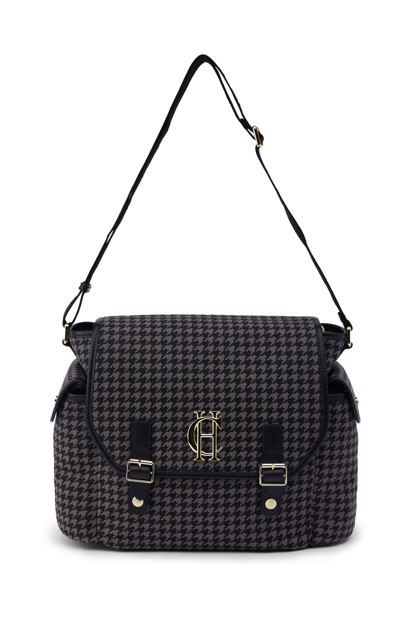 Hudson Changing Bag (Grey Houndstooth)