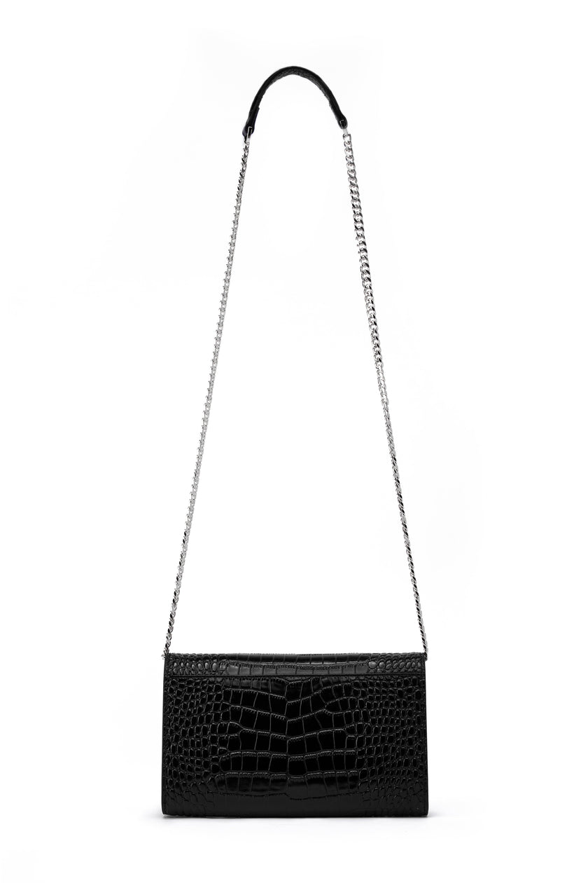 Highbury Clutch Bag (Black Silver)