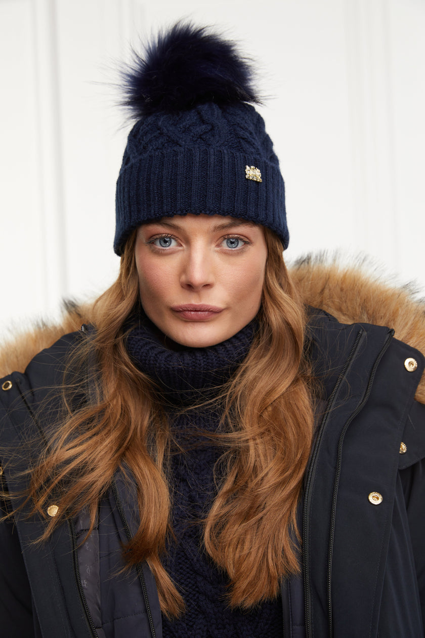 Windsor Bobble Hat (Ink Navy)