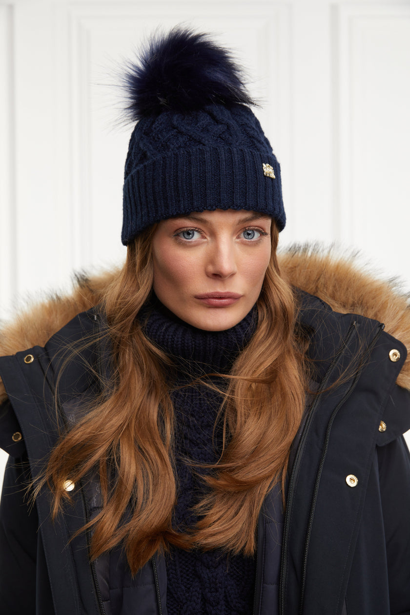 Windsor Bobble Hat (Ink Navy)