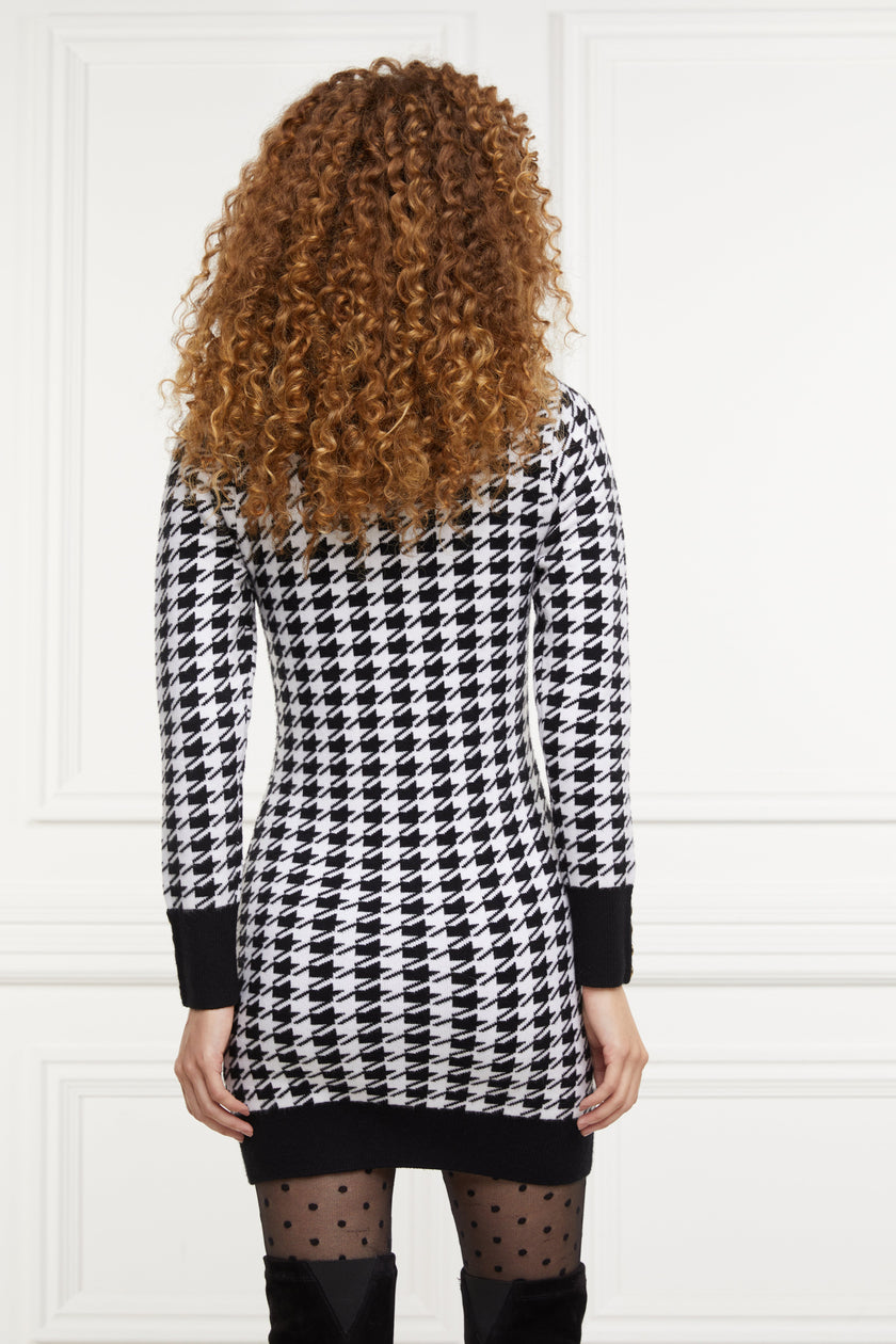 Hepburn Mini Dress (Houndstooth)