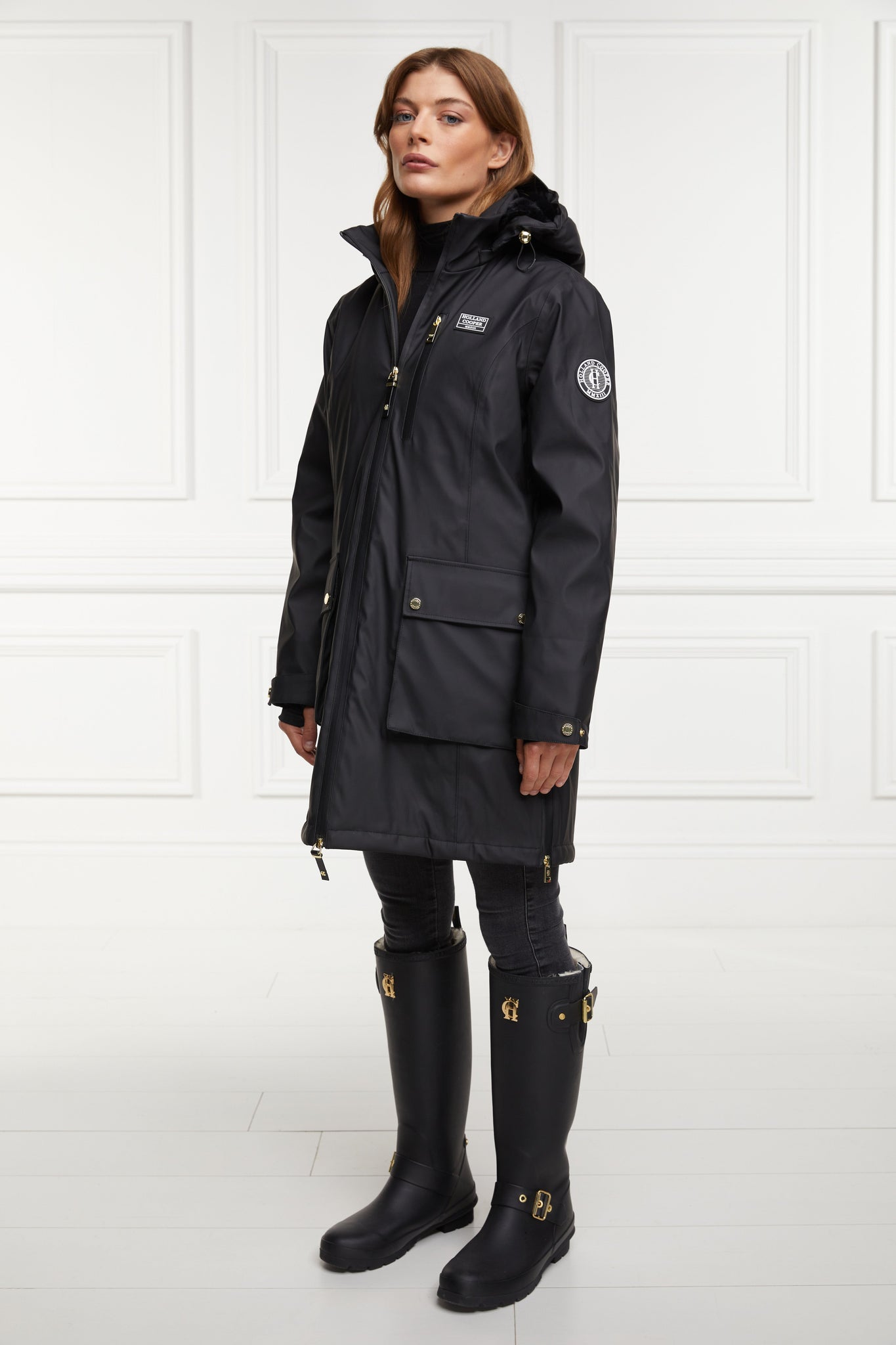 Brecon Winter Rain Coat (Black)