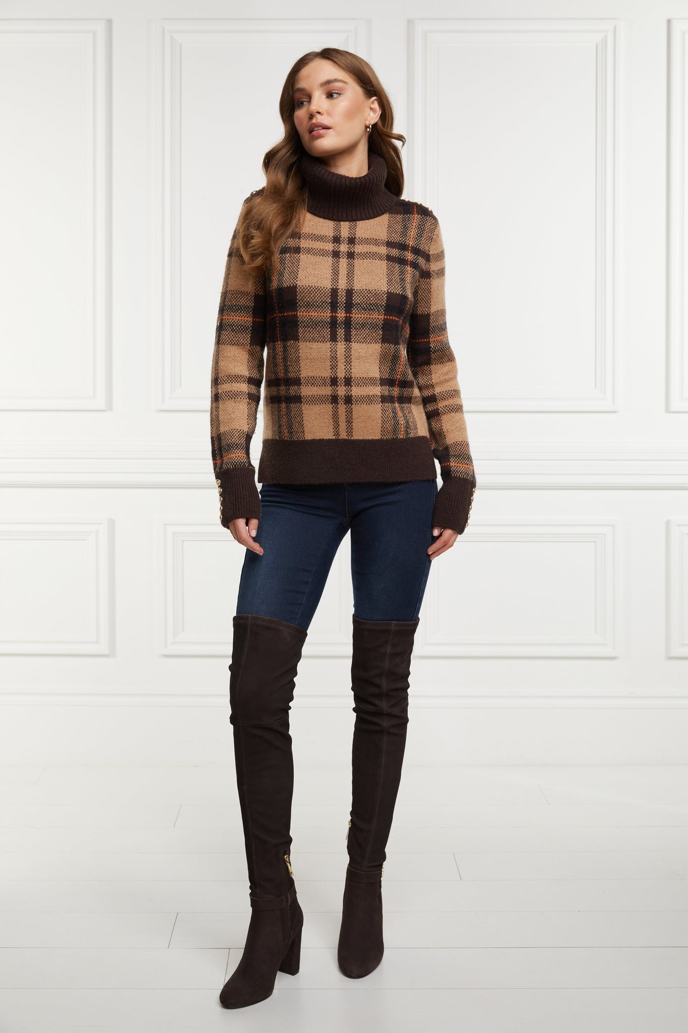 Sloane Over The Knee Boot (Chocolate)