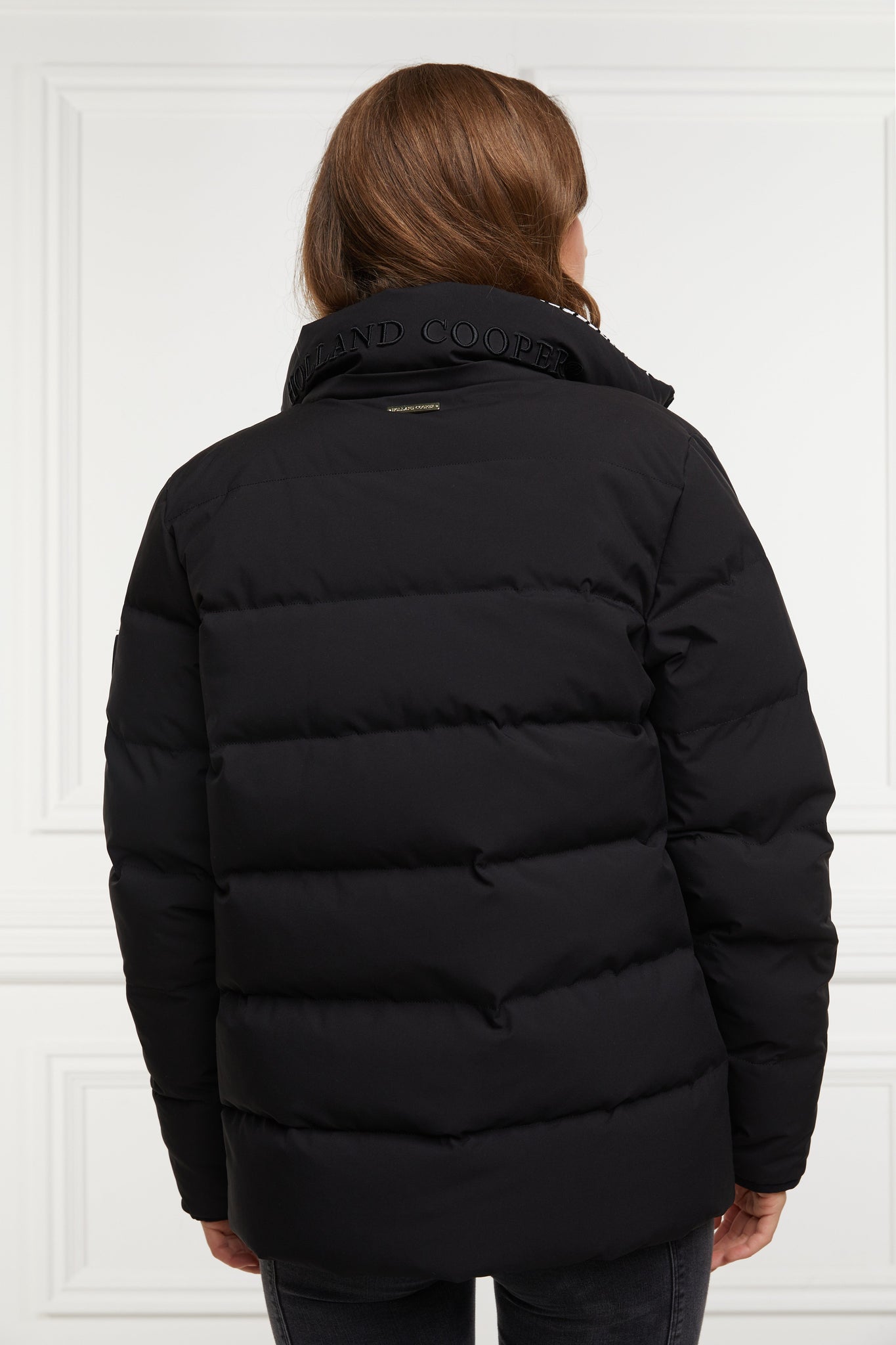 Hambury Reversible Down Puffer (Black Houndstooth)