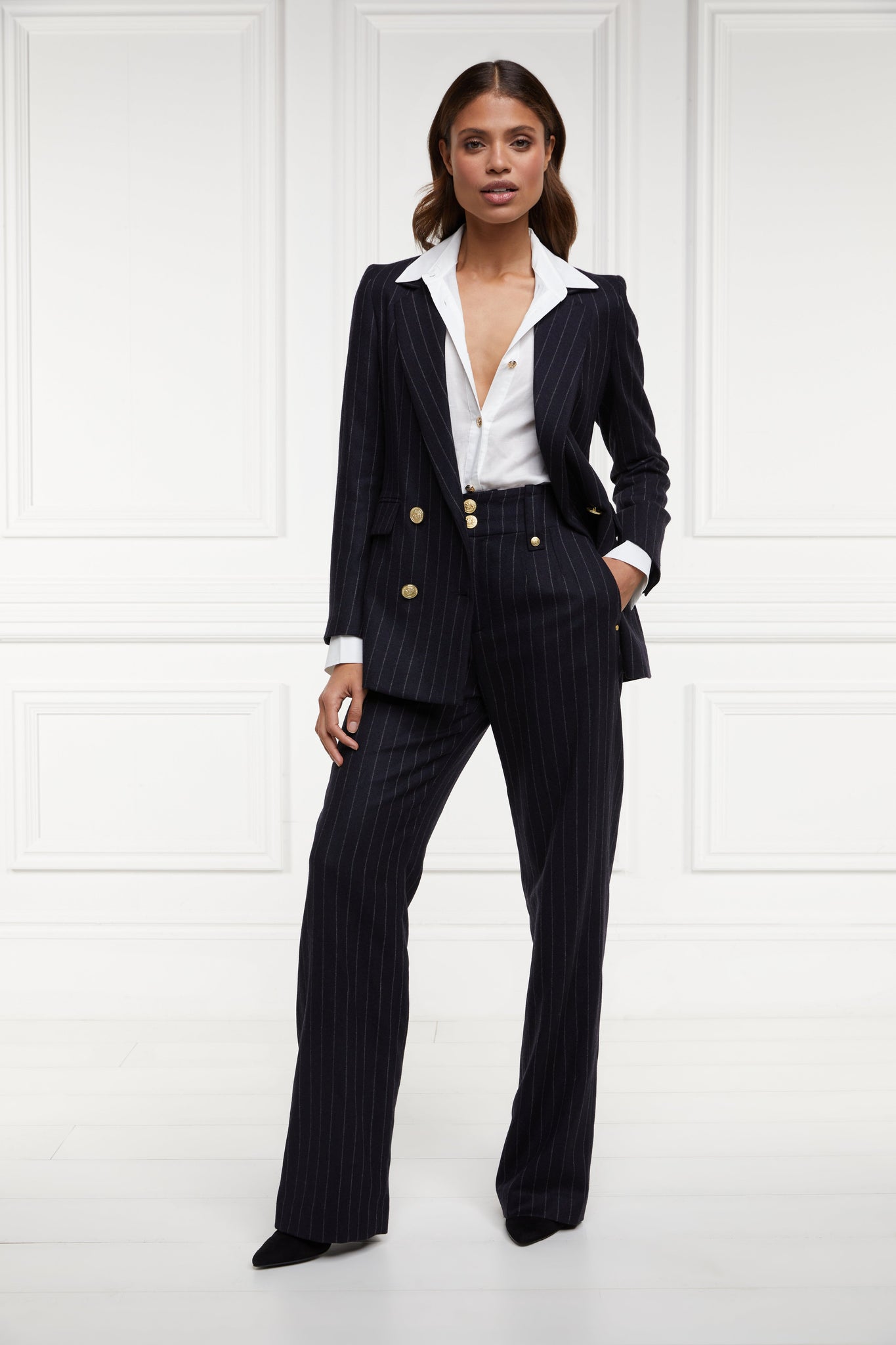 The Navy Chalk Pin Stripe Suit