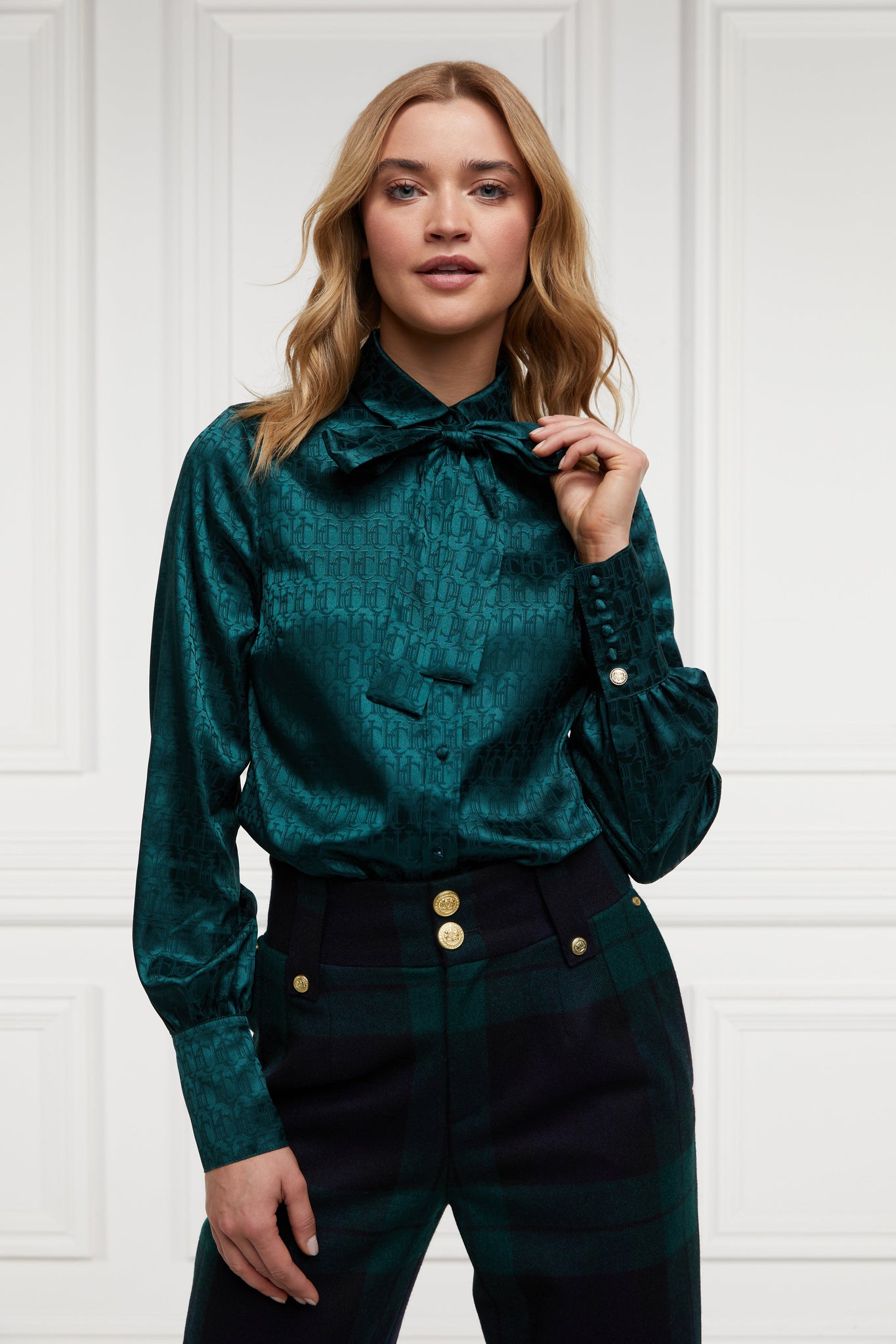 Penny Jacquard Shirt (Emerald)