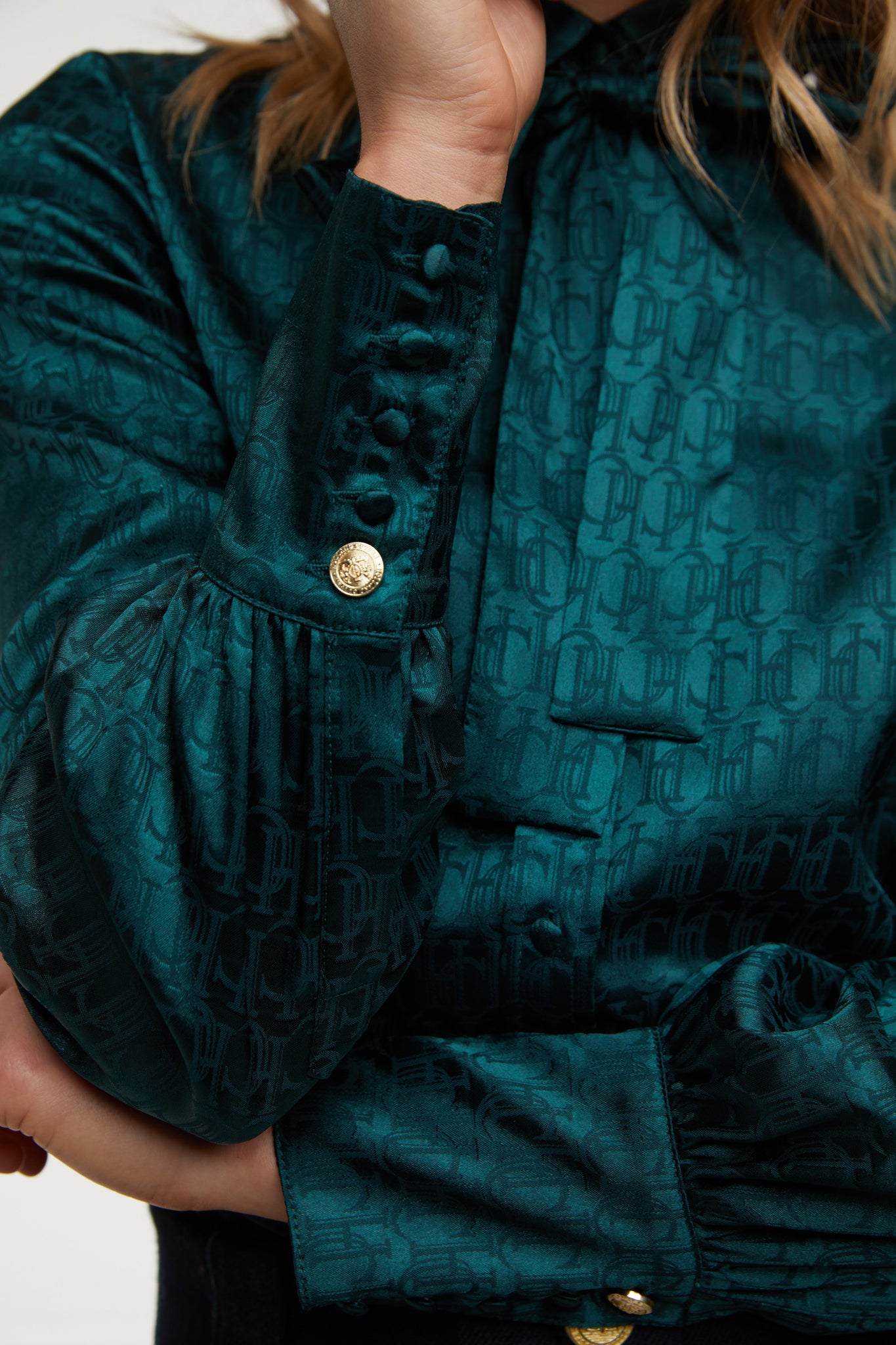 Penny Jacquard Shirt (Emerald)