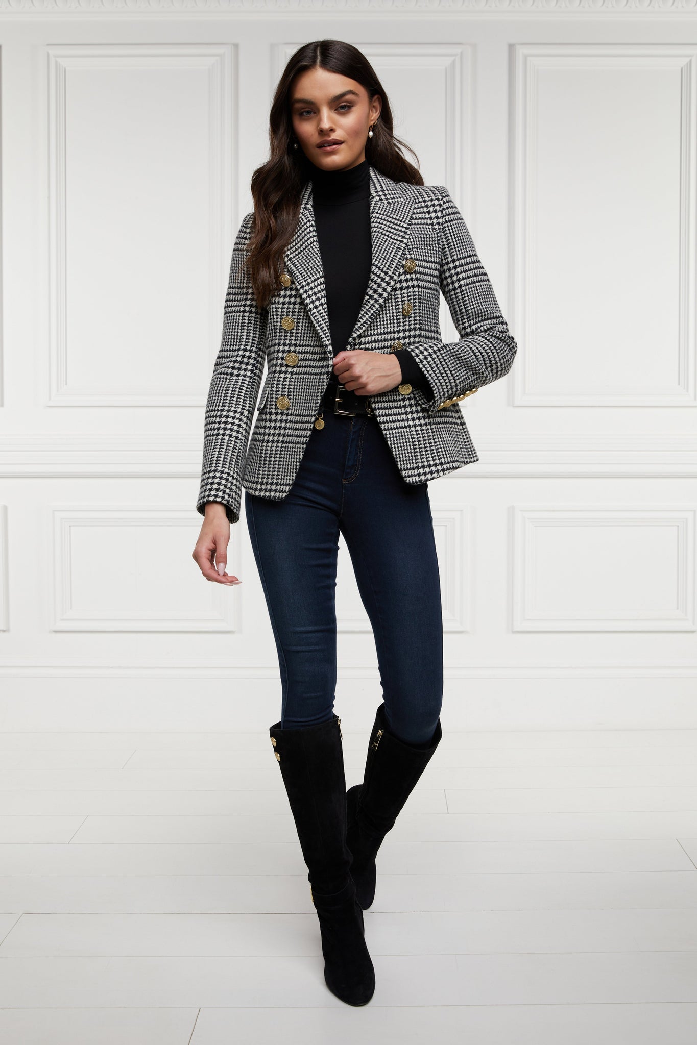 Knightsbridge Blazer (Large Scale Prince Of Wales Mono)