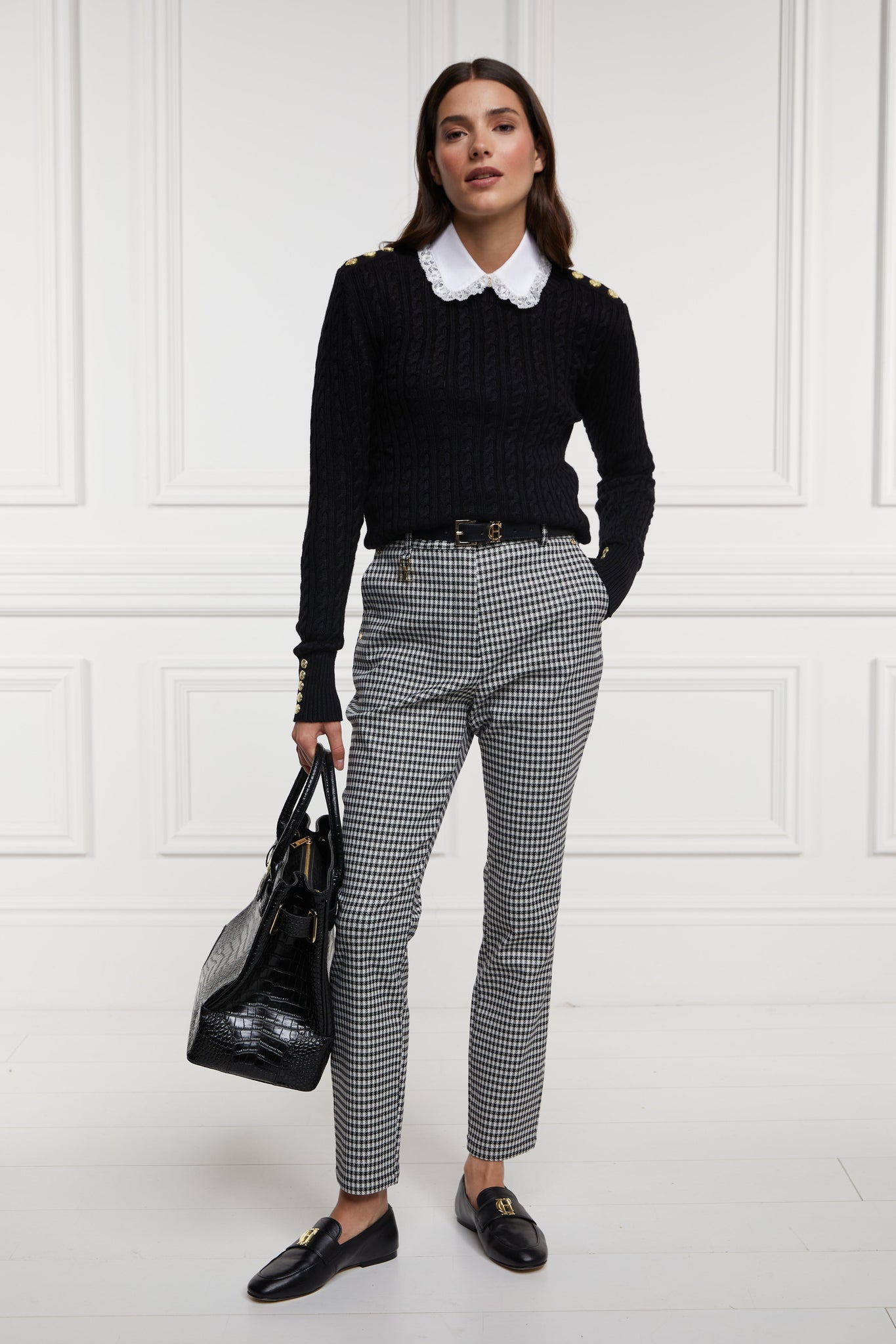 Charlton Trousers (Houndstooth Gold)