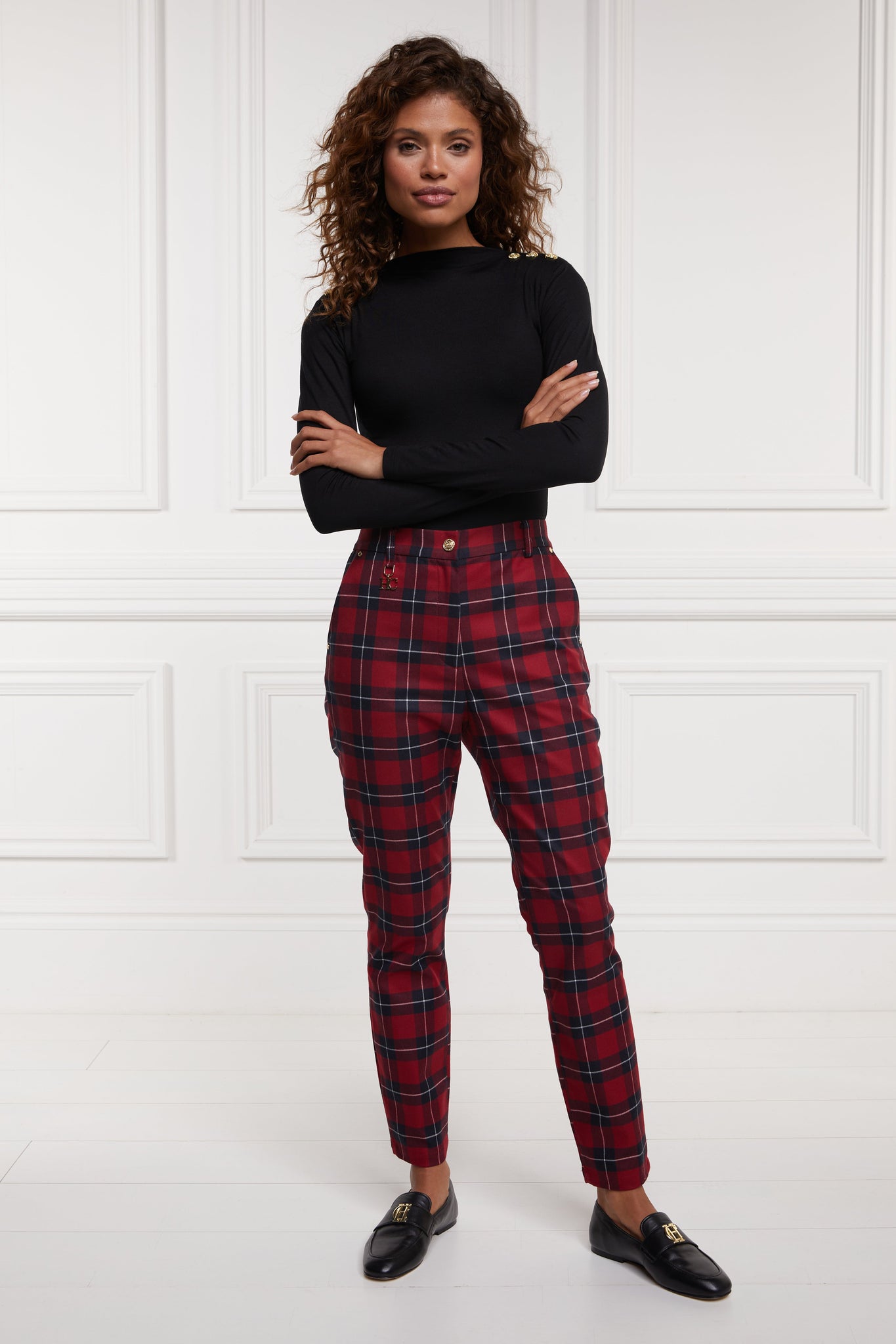 Charlton Trousers (Red Tartan)