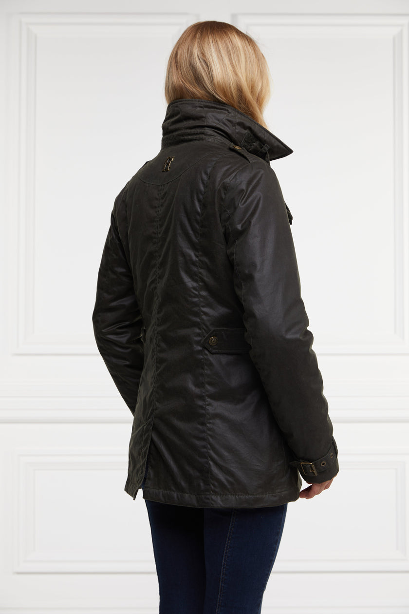 Alma Wax Artillery Jacket (Dark Olive)