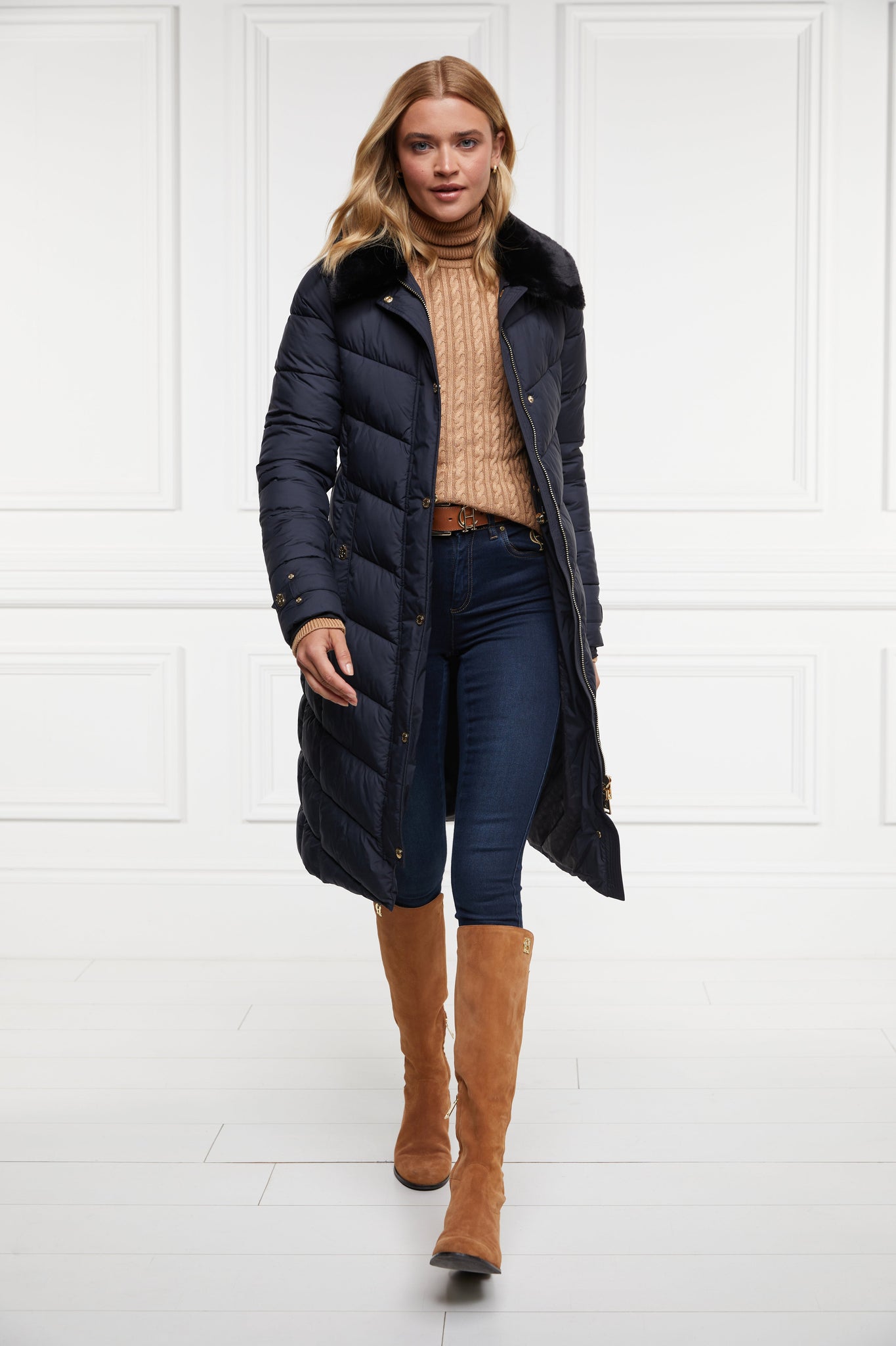 Filkins Padded Coat (Ink Navy)