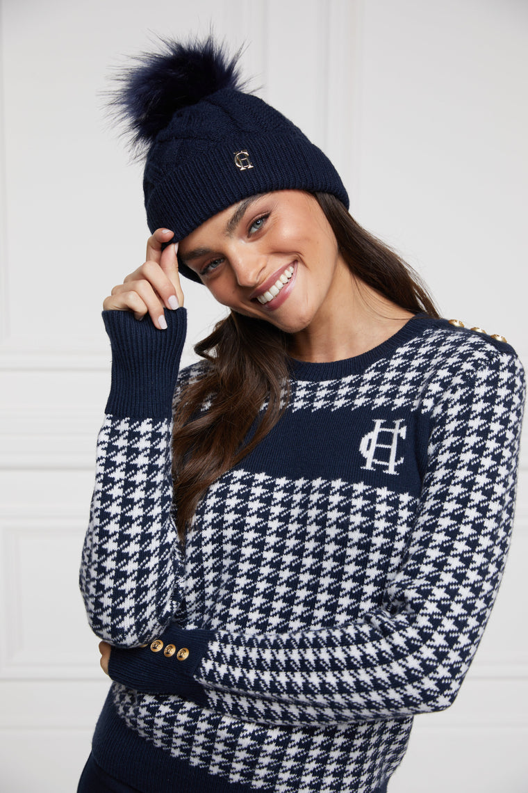 Cortina Bobble Hat (Ink Navy)