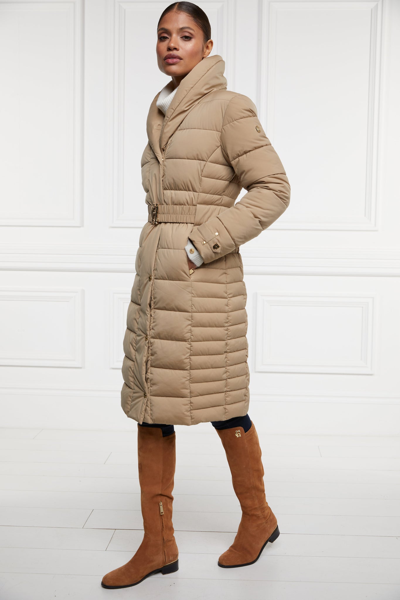 Denver Padded Coat (Champagne)