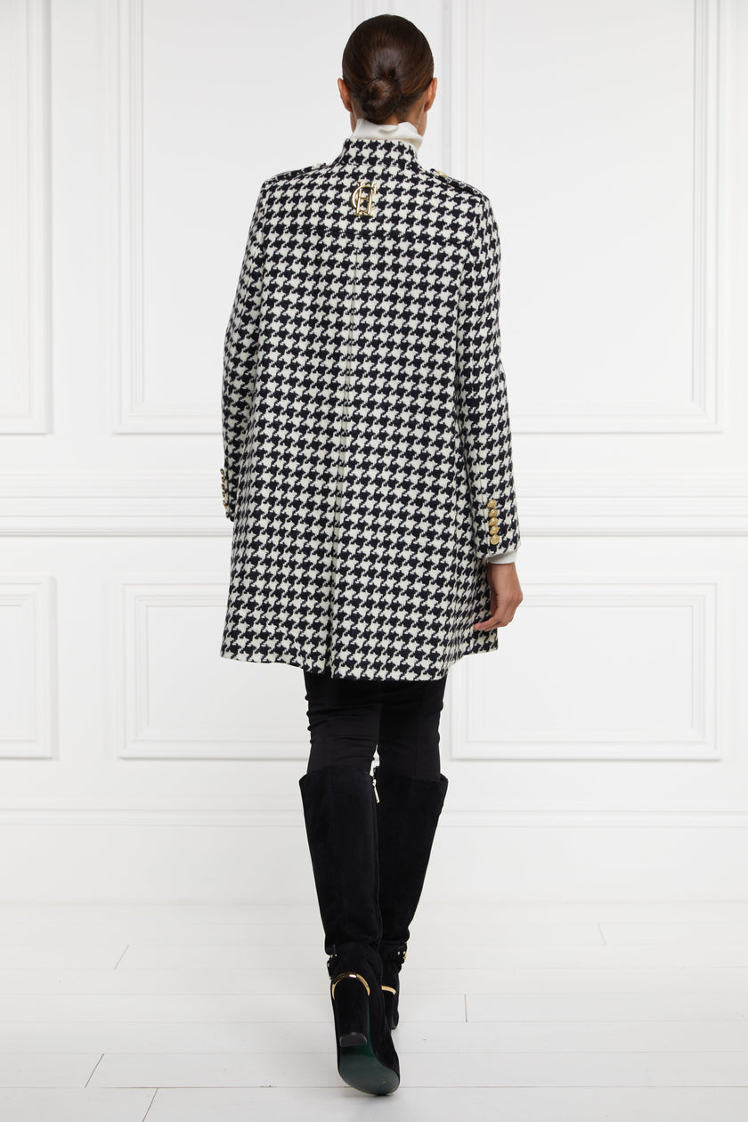 Highbury Cape Coat (Large Scale Houndstooth)