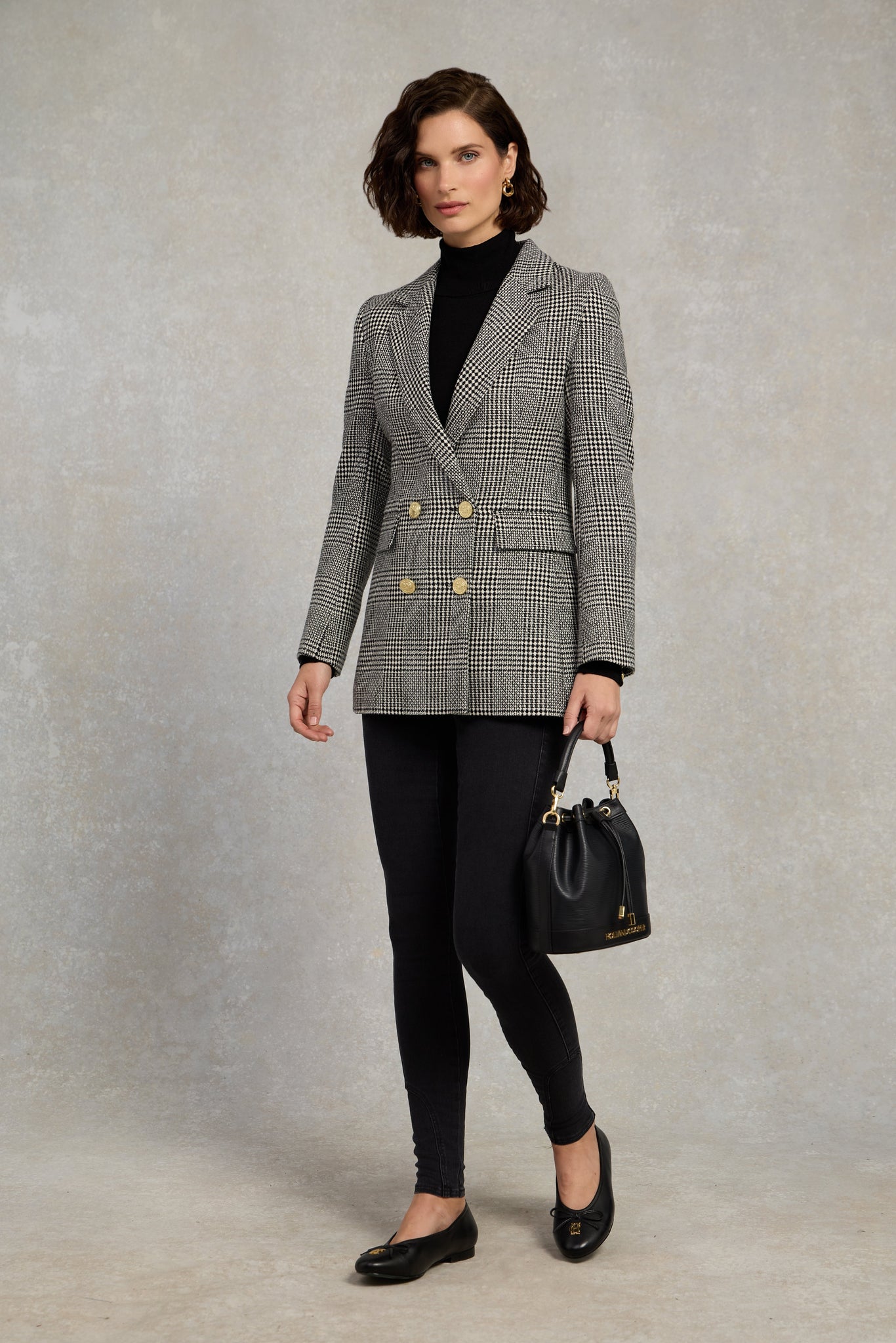 Double Breasted Blazer (Prince of Wales Mono)