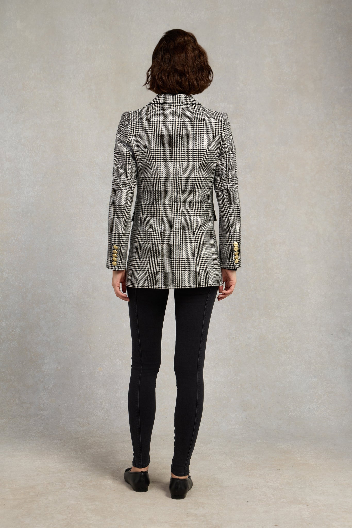 Double Breasted Blazer (Prince of Wales Mono)