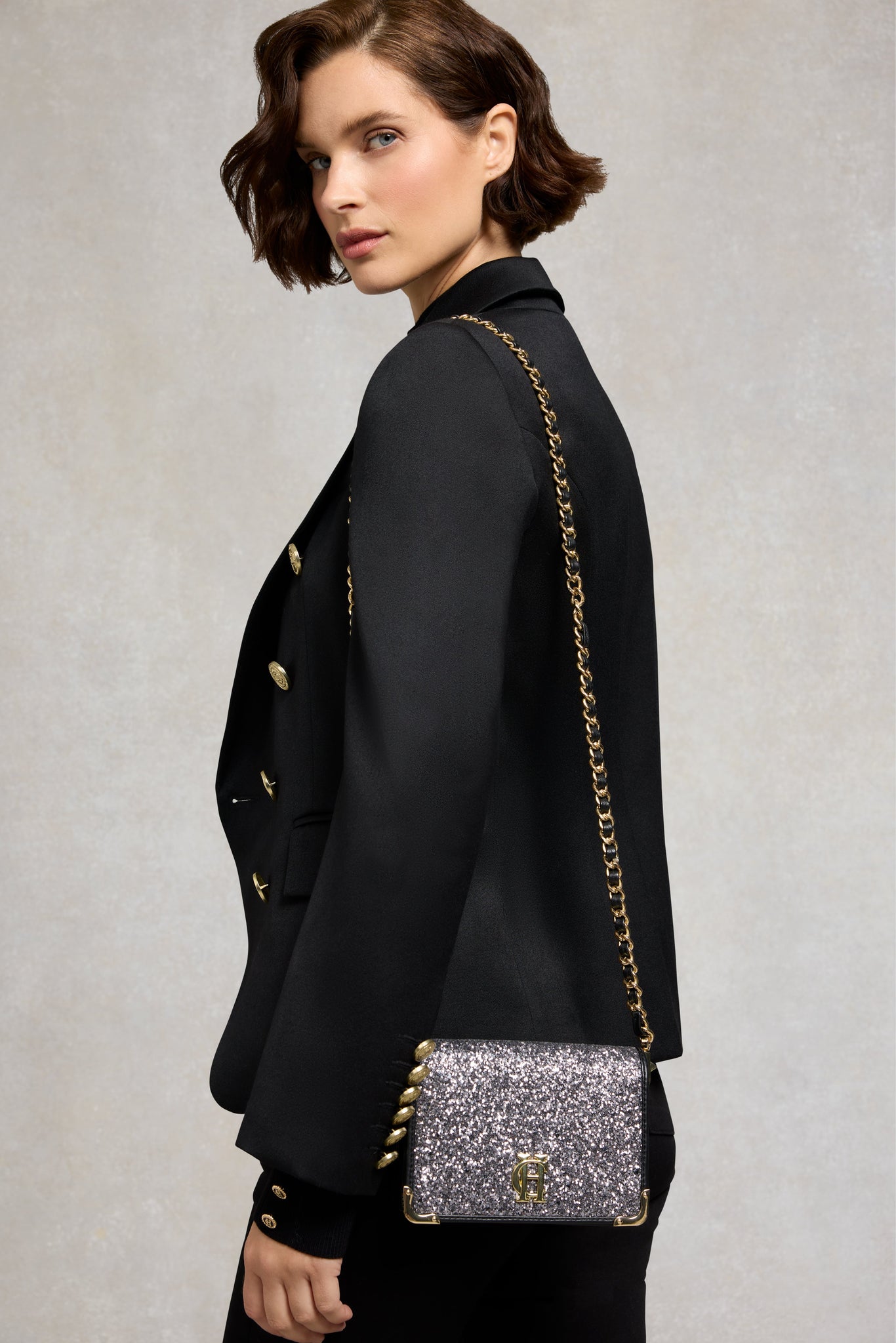 Kensington Crossbody Bag (Silver Crystal)