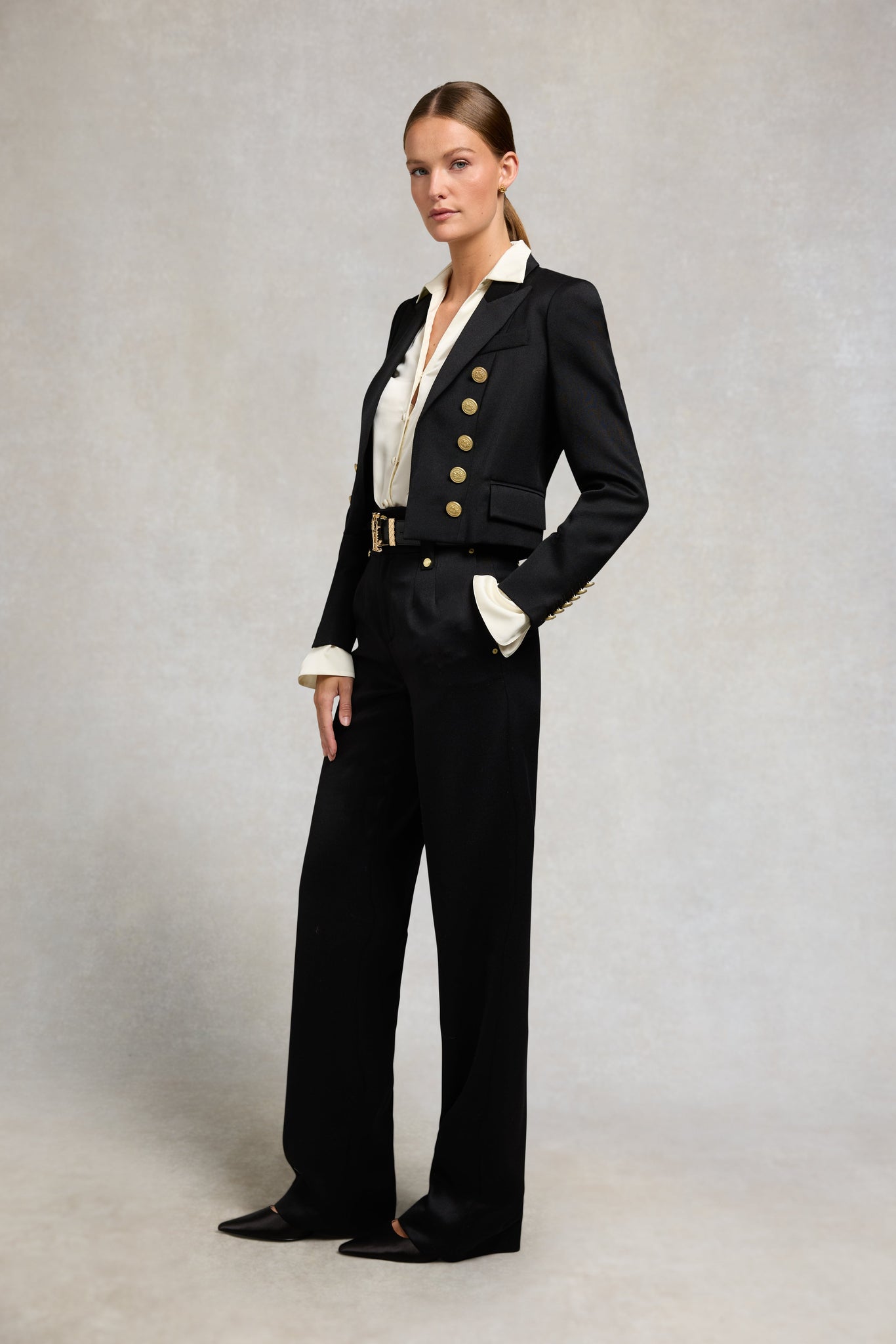 Brompton Jacket (Black Barathea)