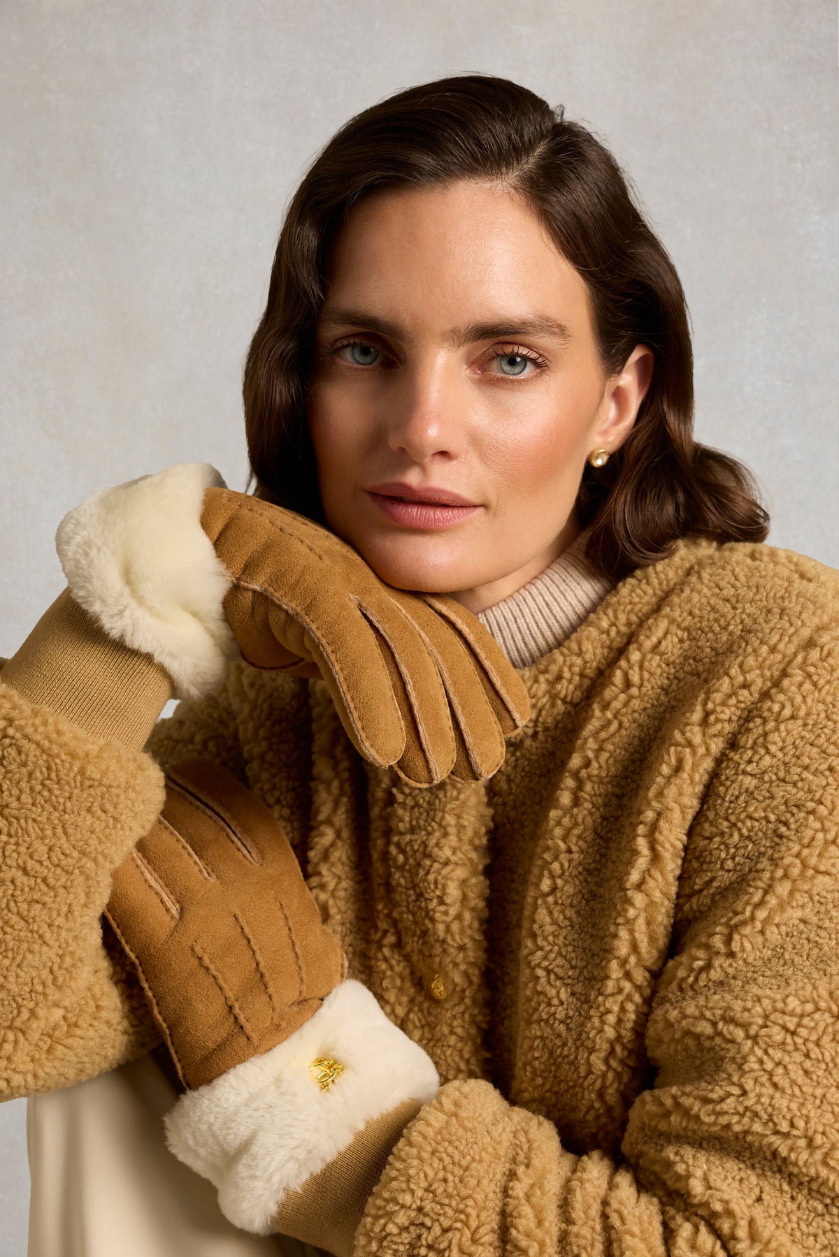 Shearling Glove (Tan)