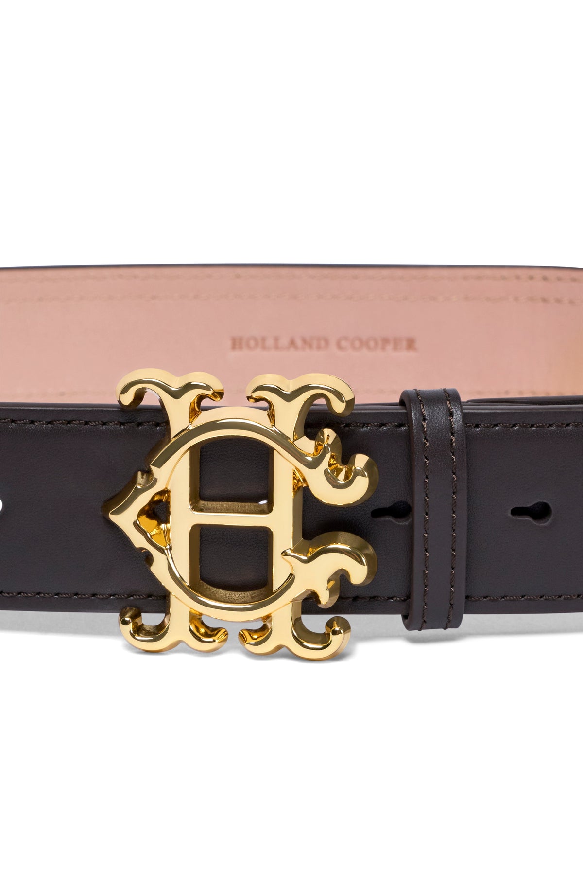 Heraldic Window Belt (Chocolate Suede)