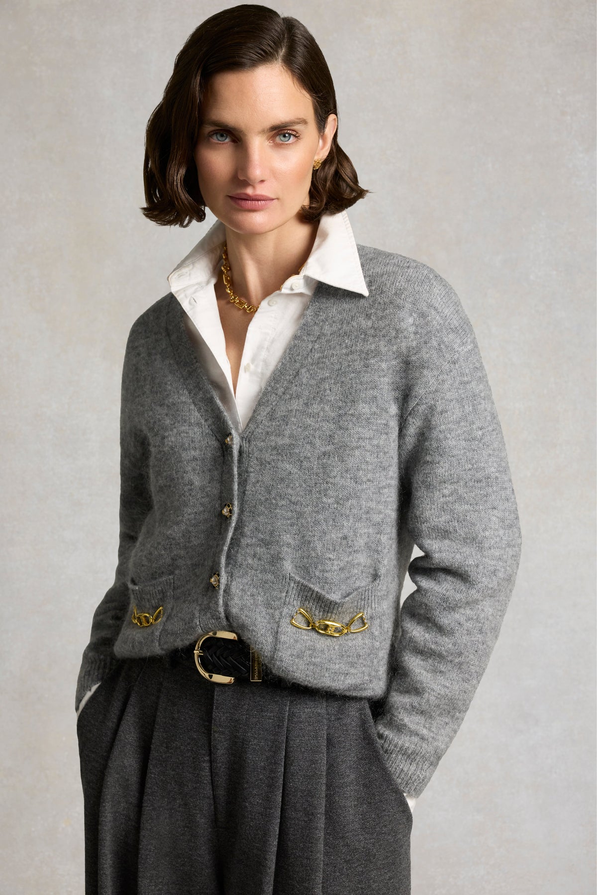 Mila Cardigan (Grey Marl)