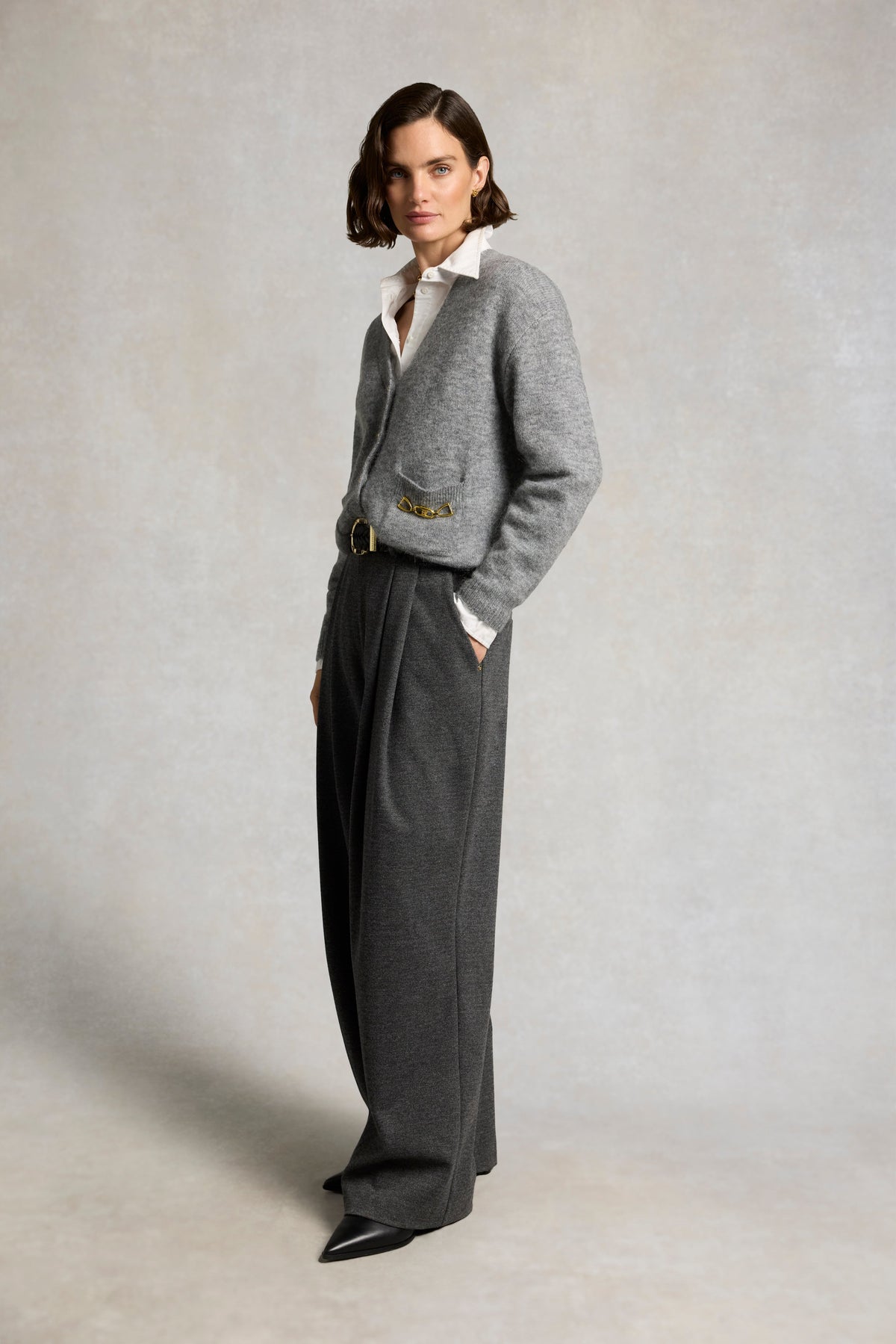 Mila Cardigan (Grey Marl)