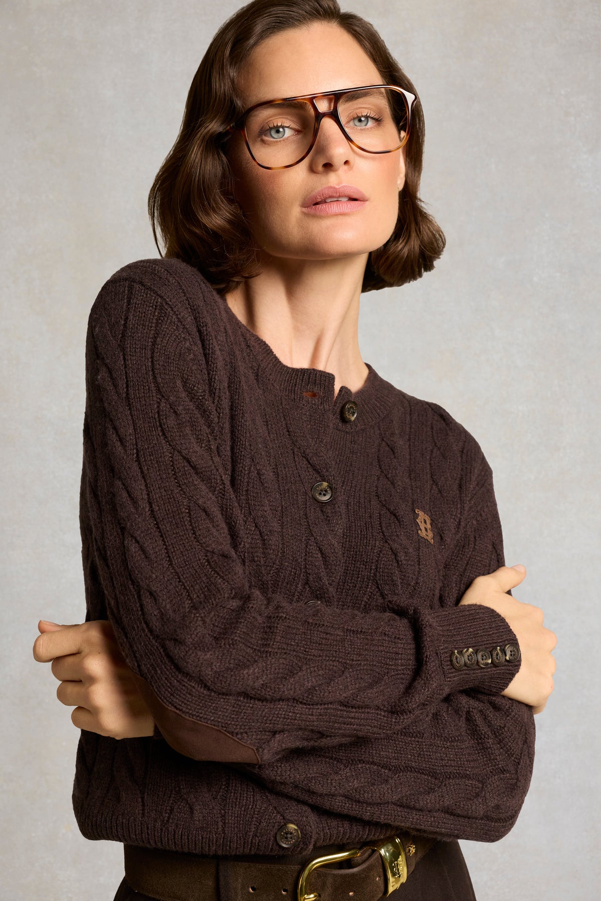 Bourton Cardigan (Chocolate)