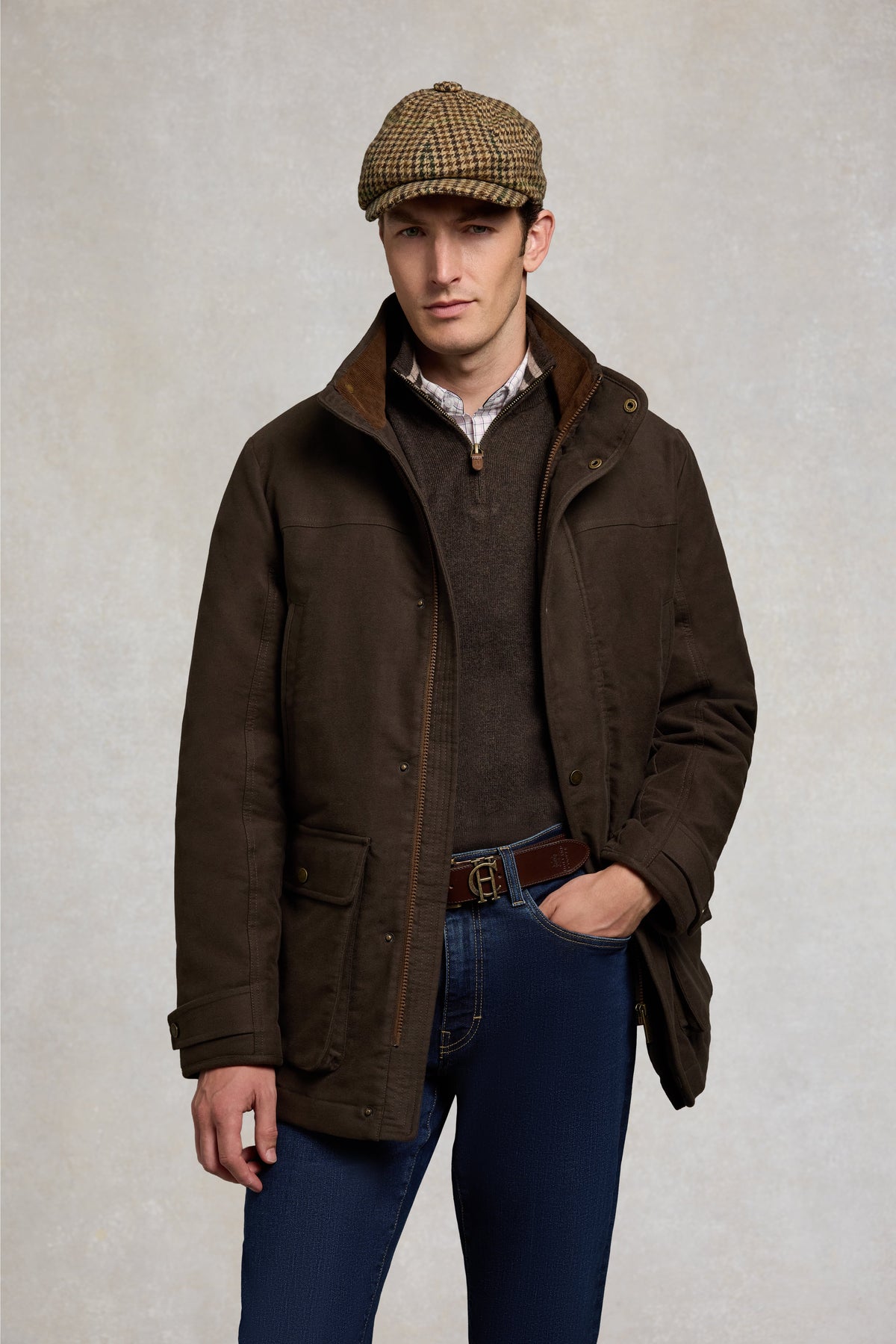 Men's Moleskin Field Coat (Country Khaki)