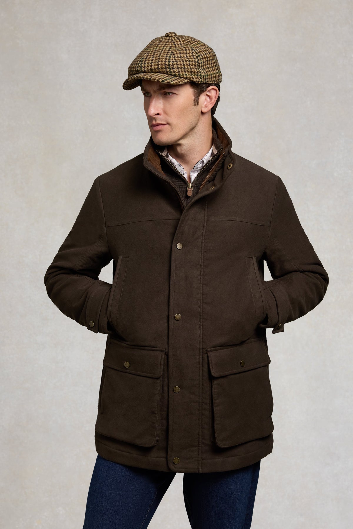 Men's Moleskin Field Coat (Country Khaki)