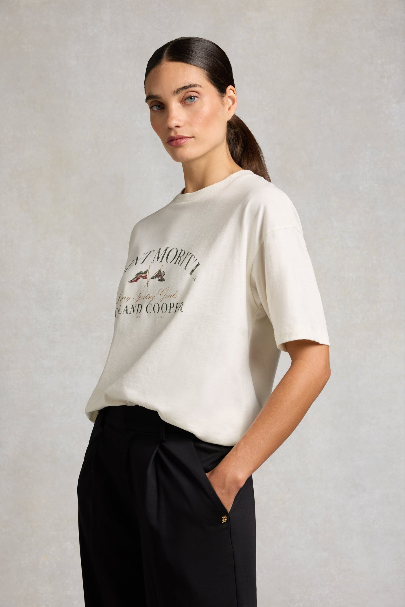 Oversized Destination Tee (Cream)