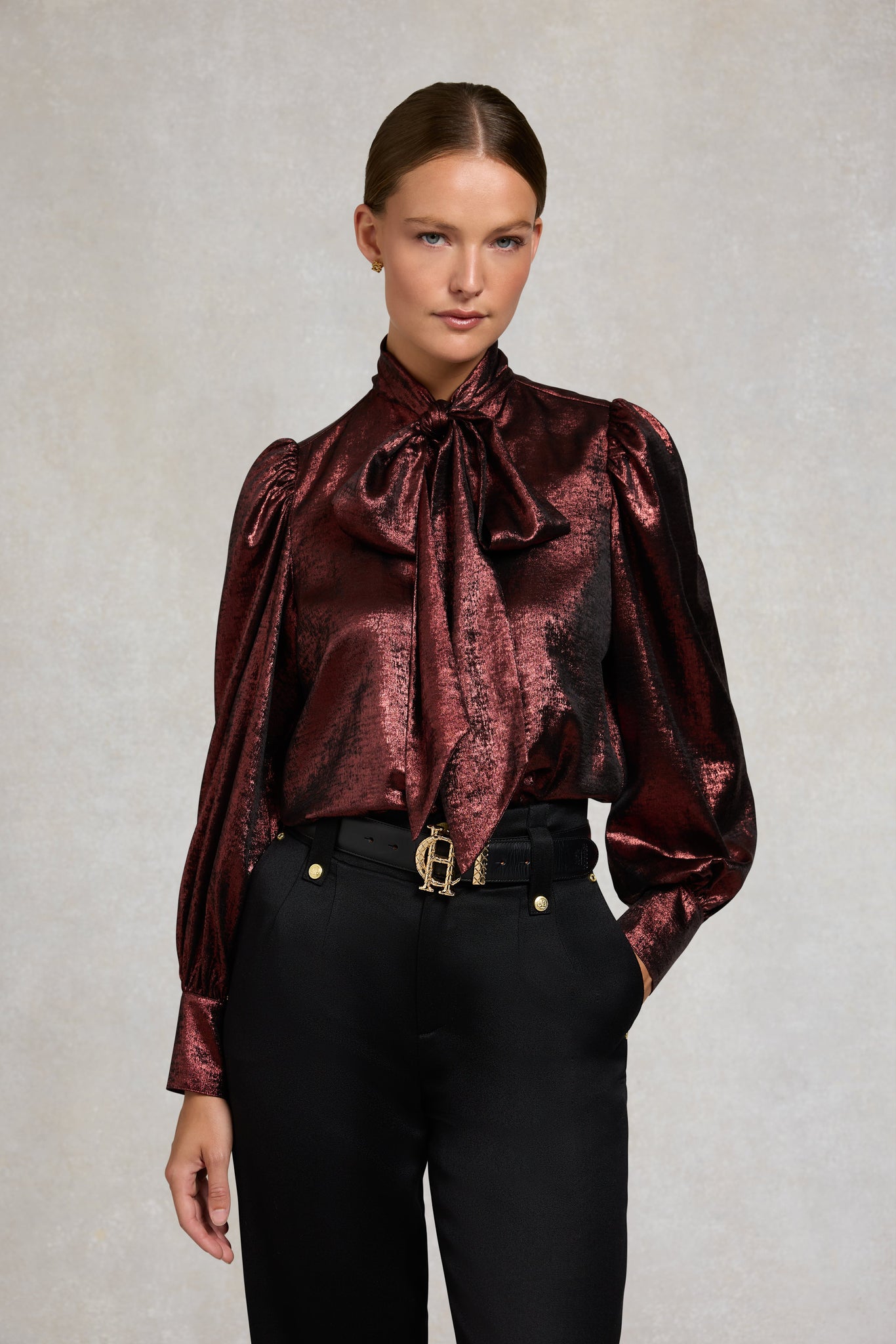 Ariella Sparkle Blouse (Red Sparkle)
