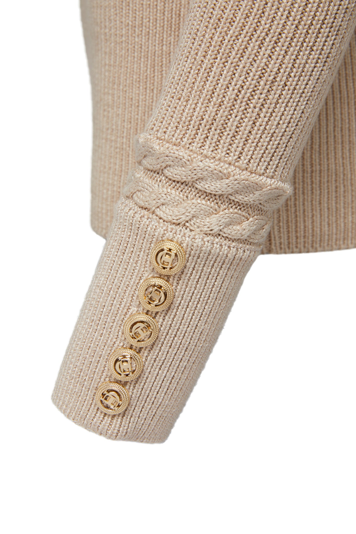 Painswick Roll Neck (Biscuit)