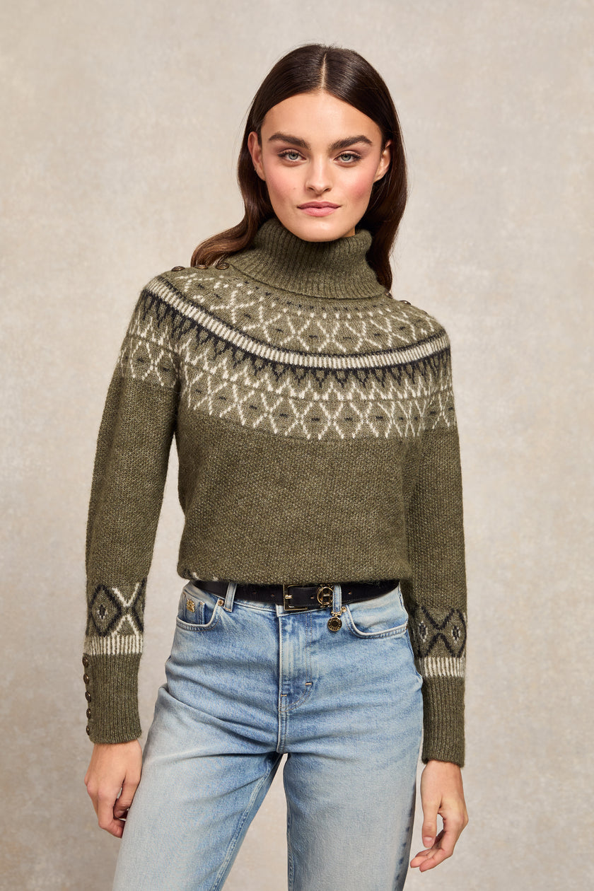 Fairisle Knit (Khaki)