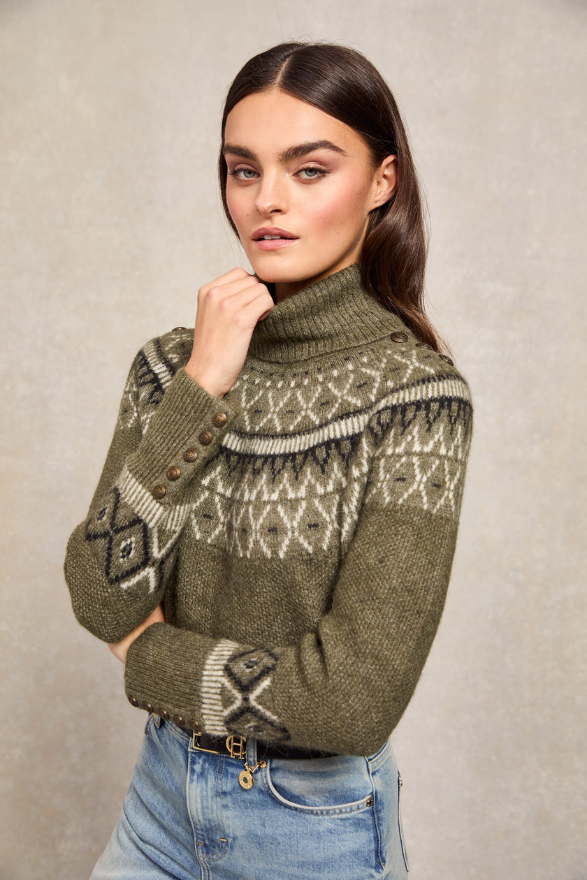 Fairisle Knit (Khaki)