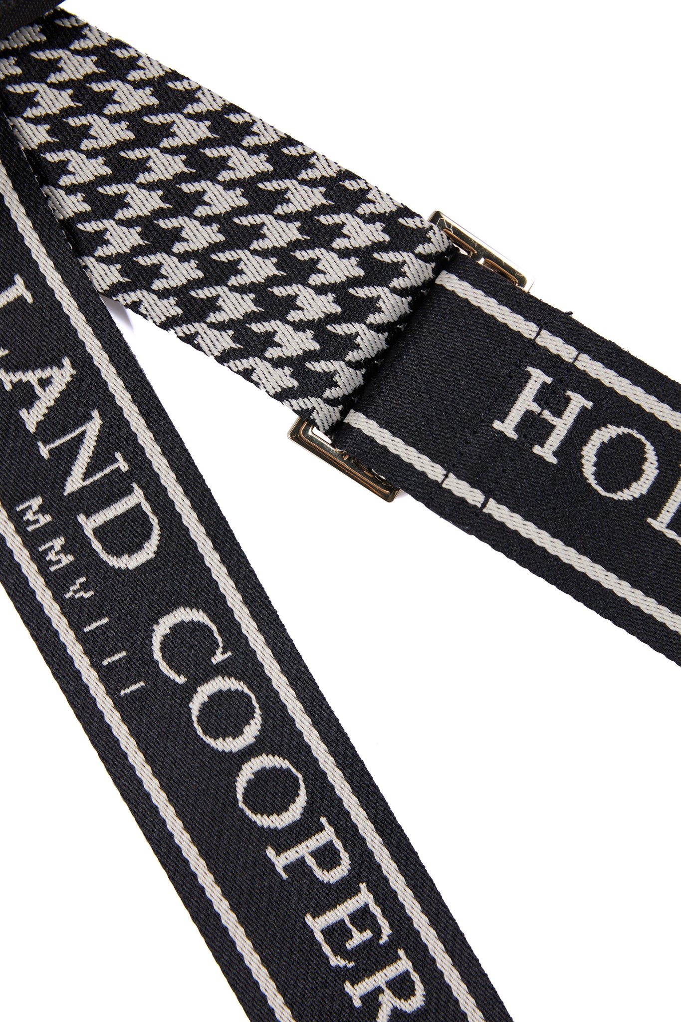 Abbot Bag Strap (Ecru Houndstooth)