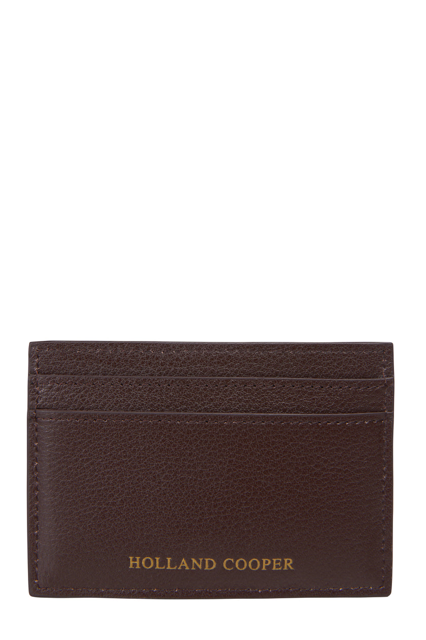 Chelsea Card Holder (Brown Herringbone)