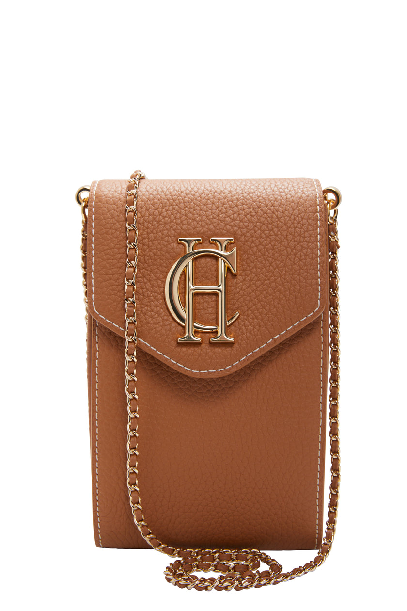 Knightsbridge Phone Pouch (Tan Gold)