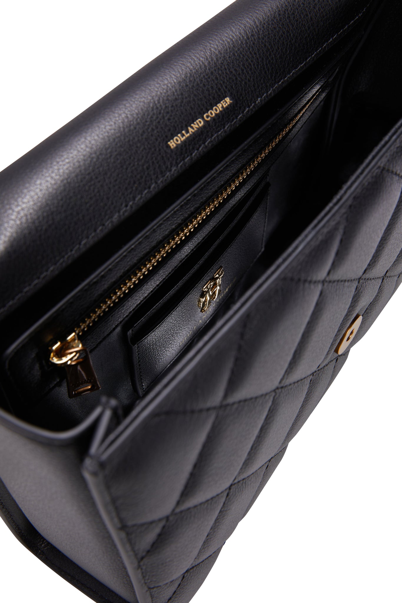 Knightsbridge Shoulder Bag (Black Leather)