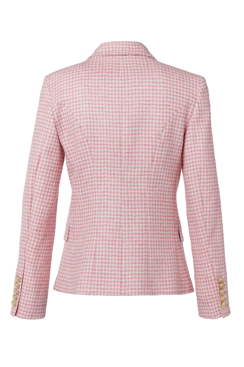 Knightsbridge Blazer (Light Pink Puppytooth)