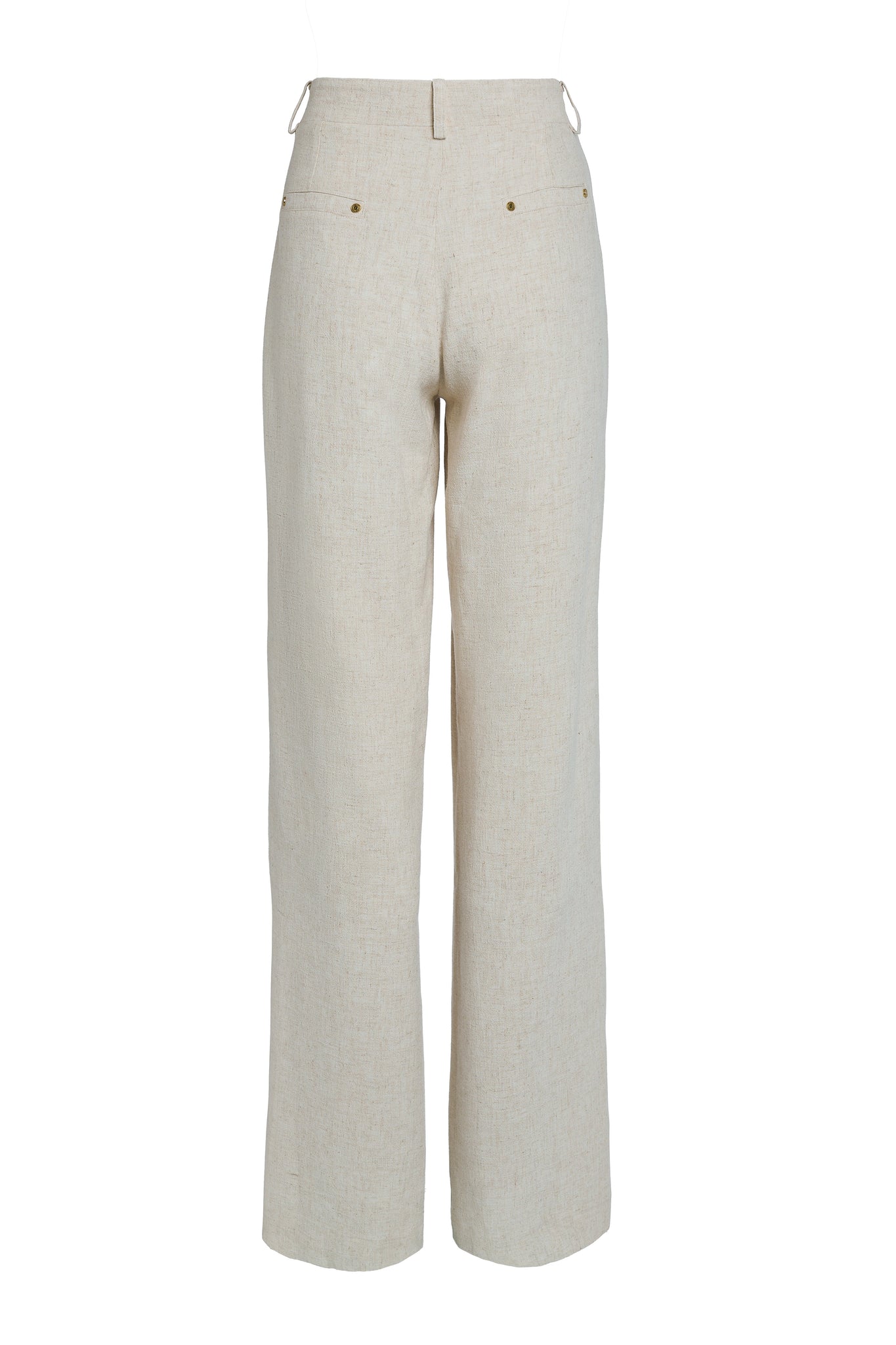 Belgravia Wide Leg Trouser (Natural Linen)