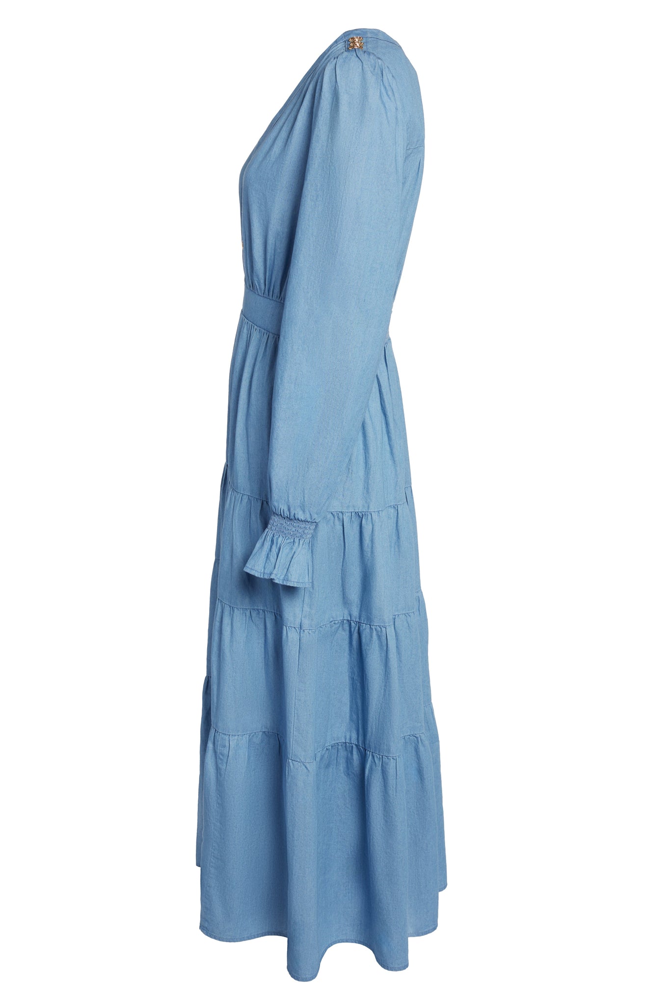 Lilibet Maxi Dress (Washed Indigo)