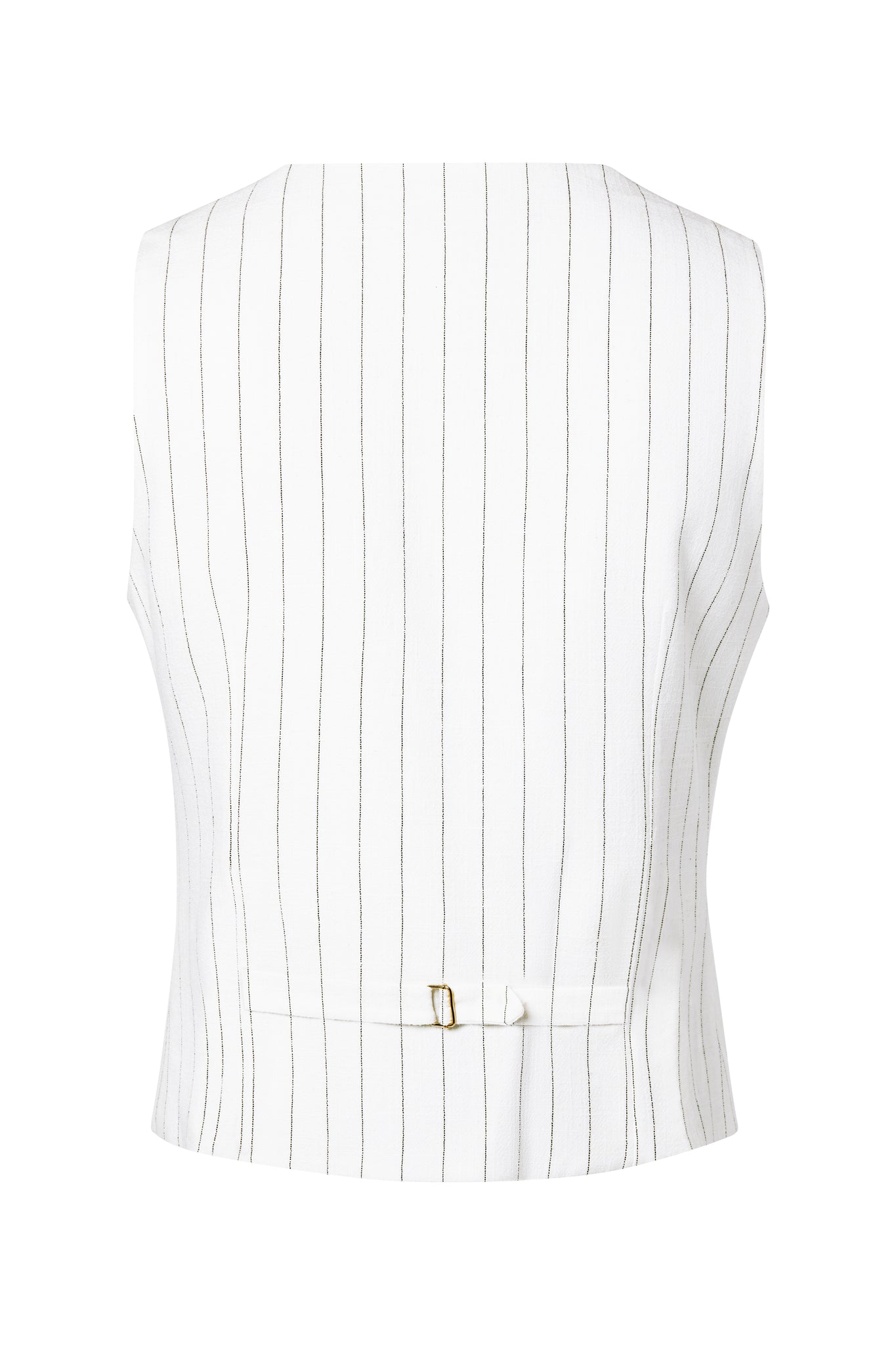 Hampton Waistcoat (Oyster Linen Pinstripe)