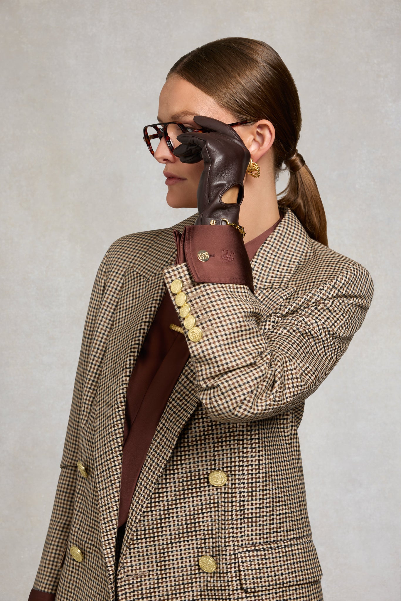 Leather Driving Gloves (Chocolate)