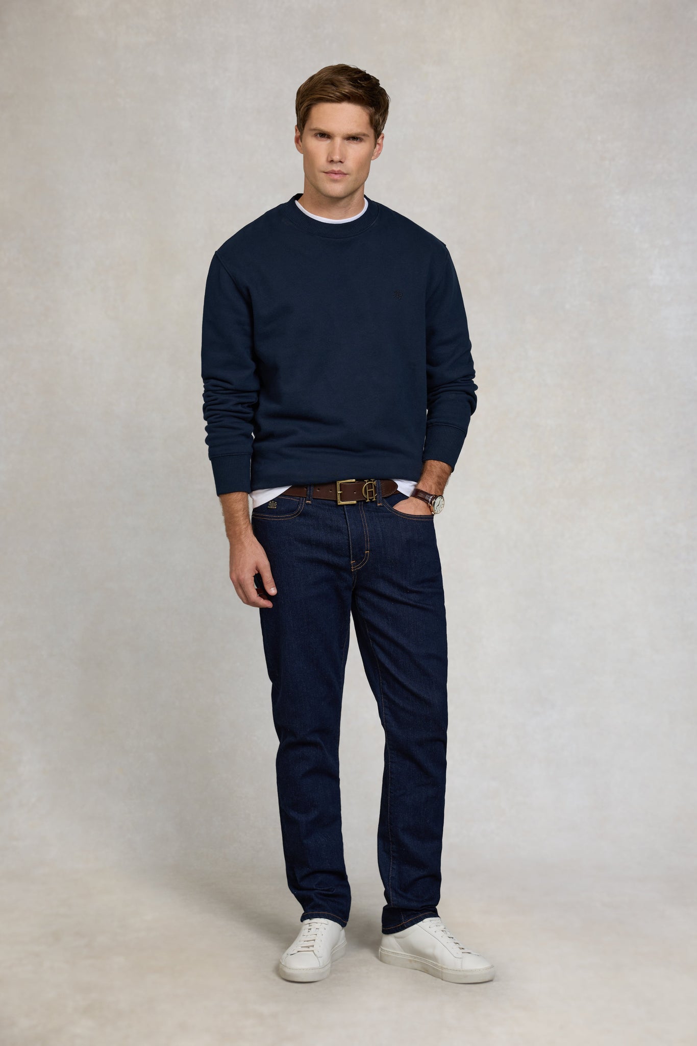Men's Crew Neck Sweat (Ink Navy)