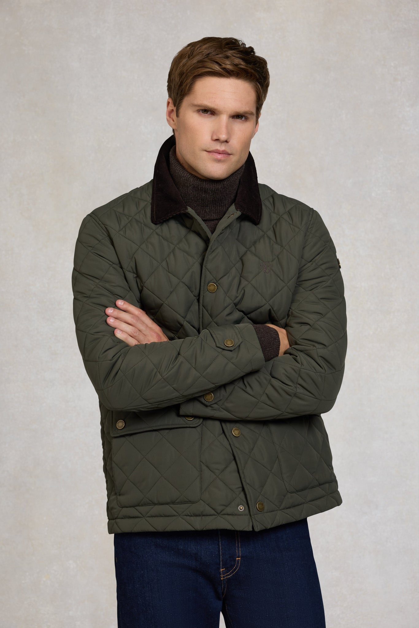 Men's Quilted Liner Jacket (Army Khaki)